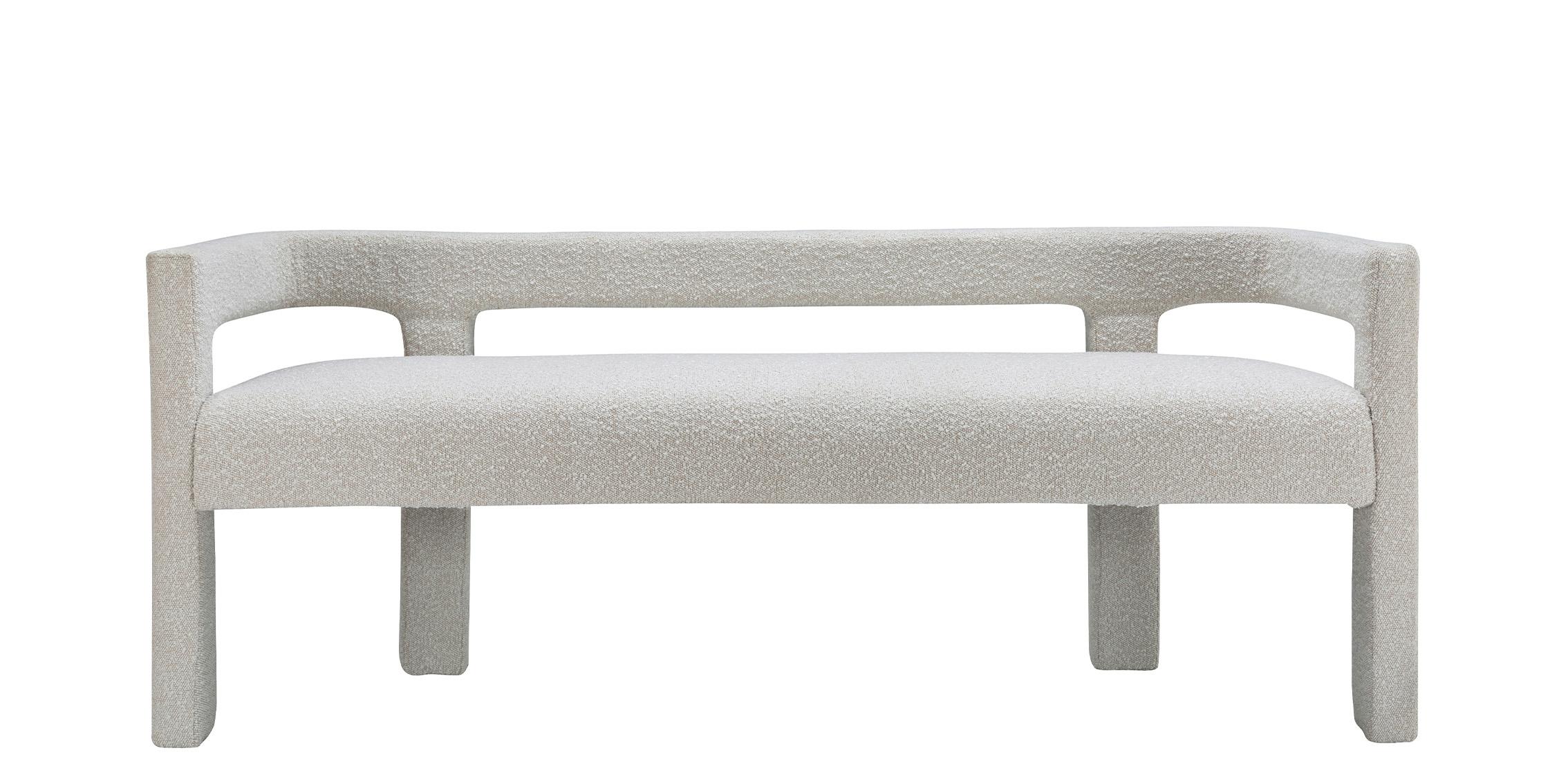 

    
Cream Boucle Fabric Bench ATHENA 865Cream Meridian Modern Contemporary
