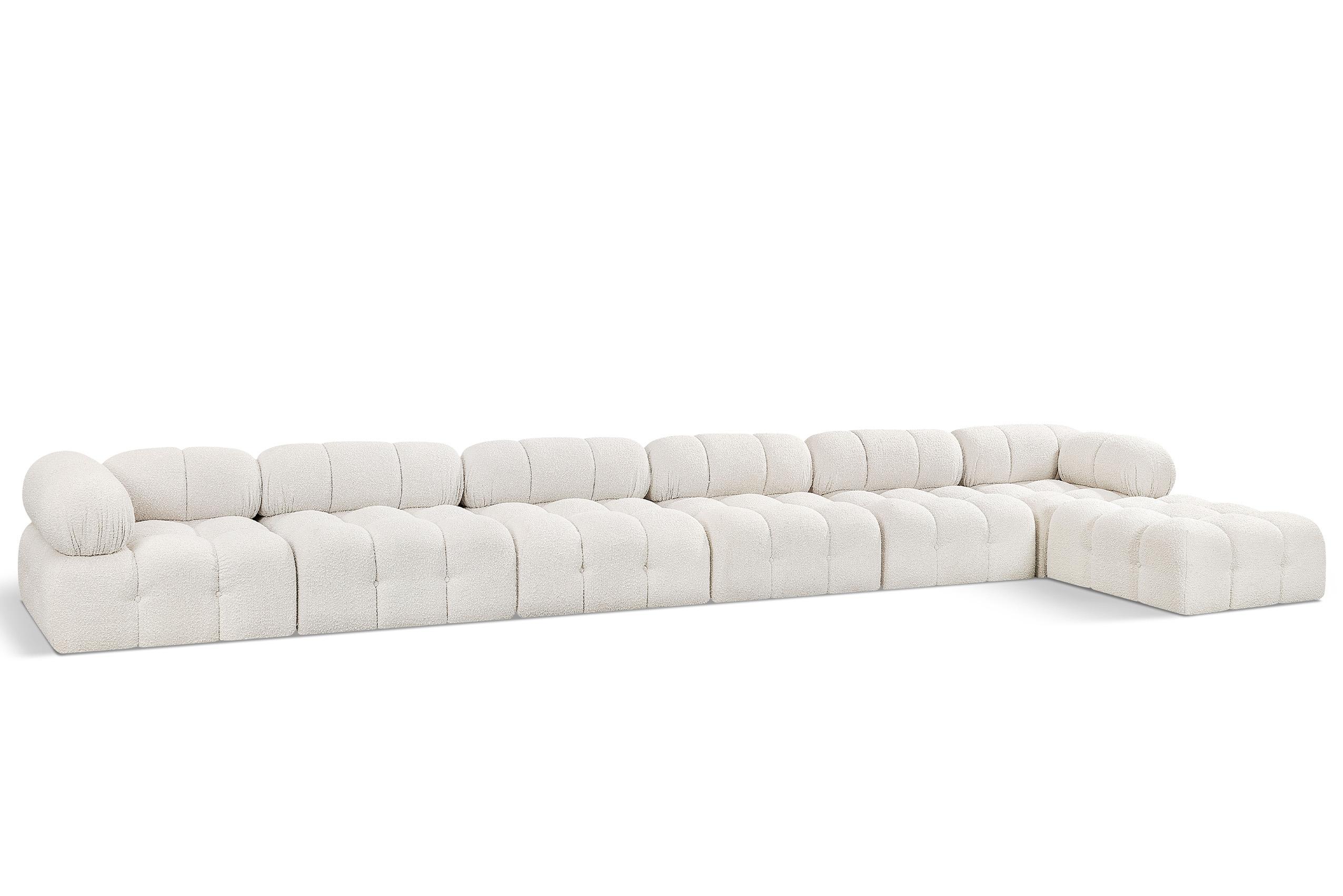 

    
Cream Boucle Modular Sectional Sofa AMES 611Cream-Sec7D Meridian Modern
