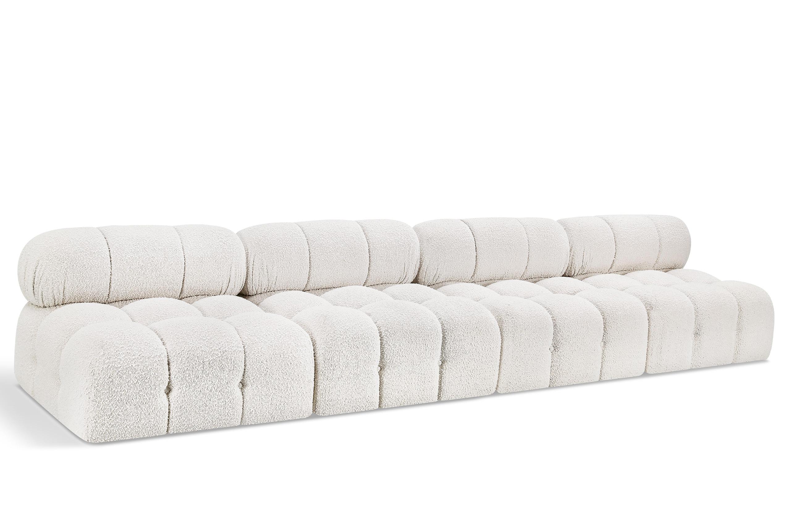 Contemporary, Modern Modular Sofa AMES 611Cream-S136B 611Cream-S136B in Cream 