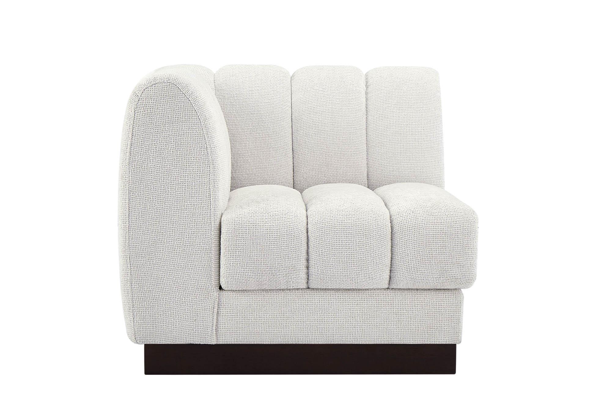 

    
124Cream-Corner Meridian Furniture Corner chair
