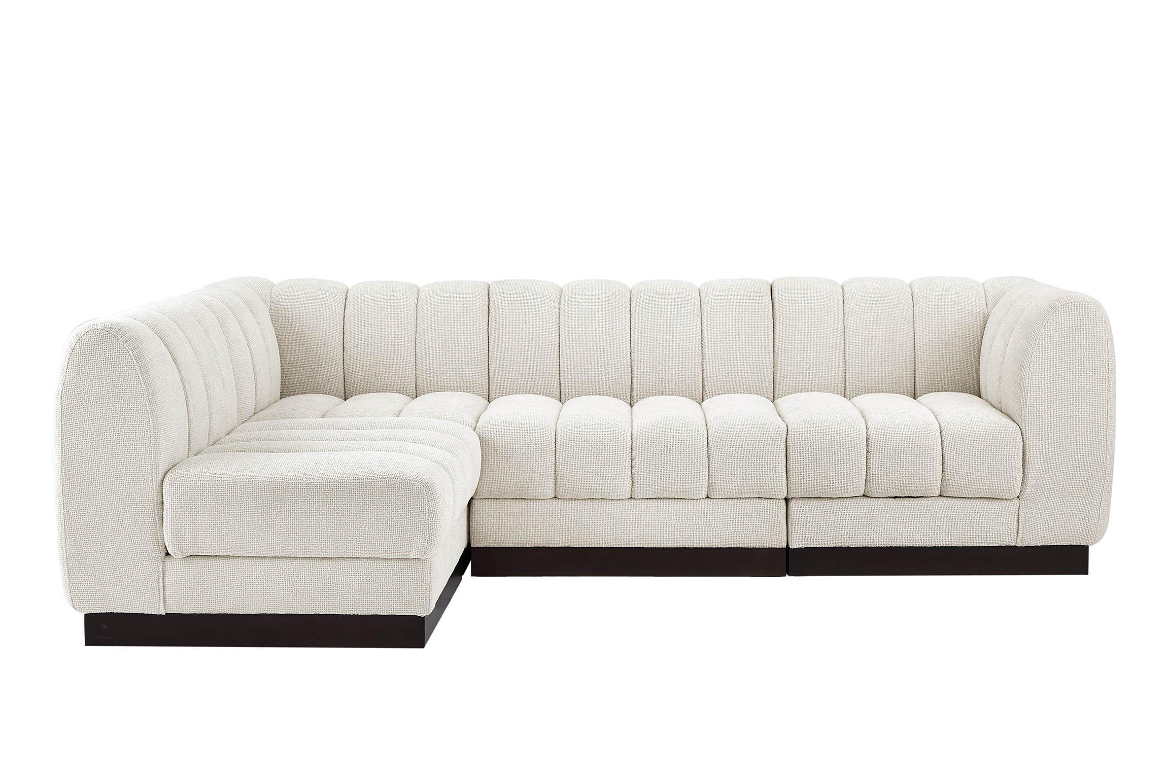 

        
Meridian Furniture QUINN 124Cream-Sec4A Modular Sectional Cream Chenille 094308312040
