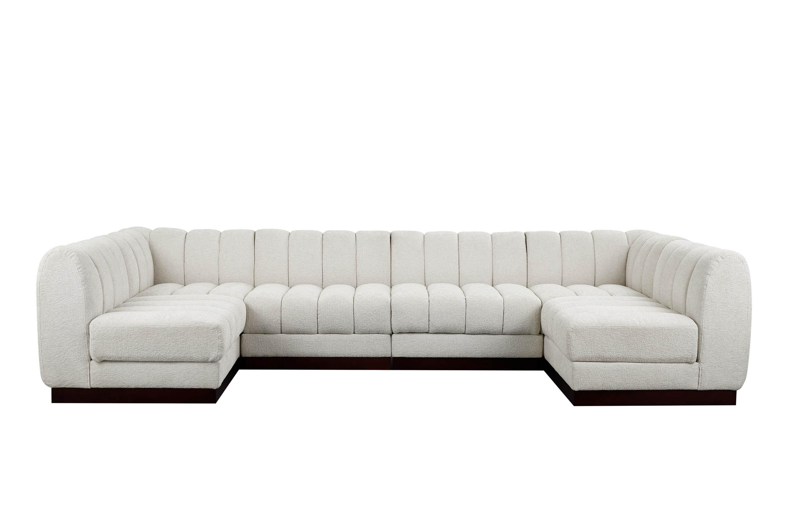 

        
Meridian Furniture QUINN 124Cream-Sec6A Modular Sectional Cream Chenille 094308312088

