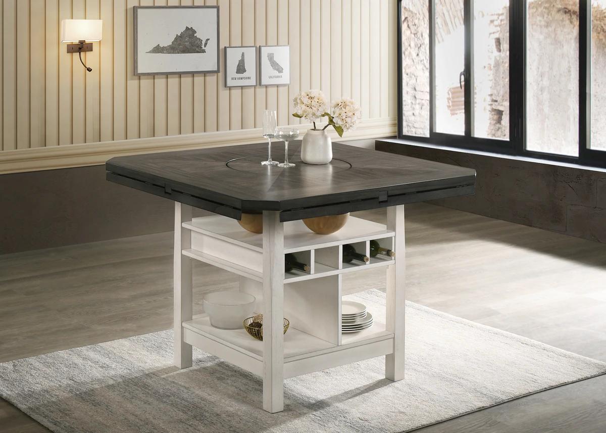 

    
 Shop  Cream Counter Height Table by Crown Mark Conner 2849CG
