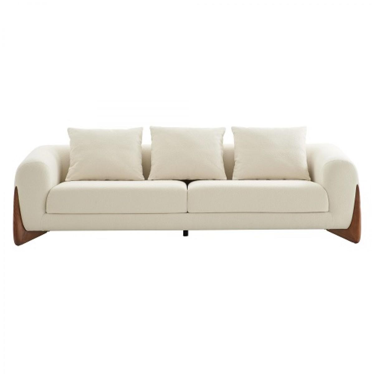 

    
Cream Fabric & Walnut Sofa by VIG Modrest Fleury VGCS-21073-SO
