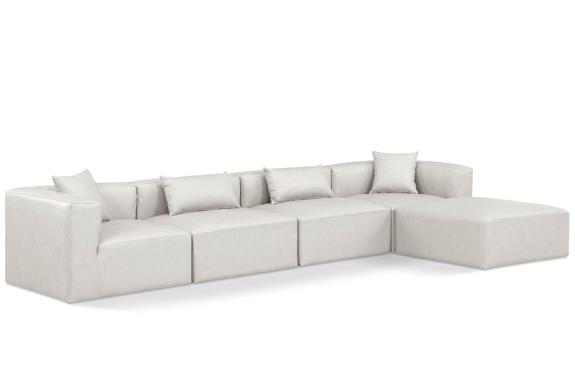 

    
Cream Faux Leather Modular Sectional CUBE 668Cream-Sec5A Meridian Contemporary

