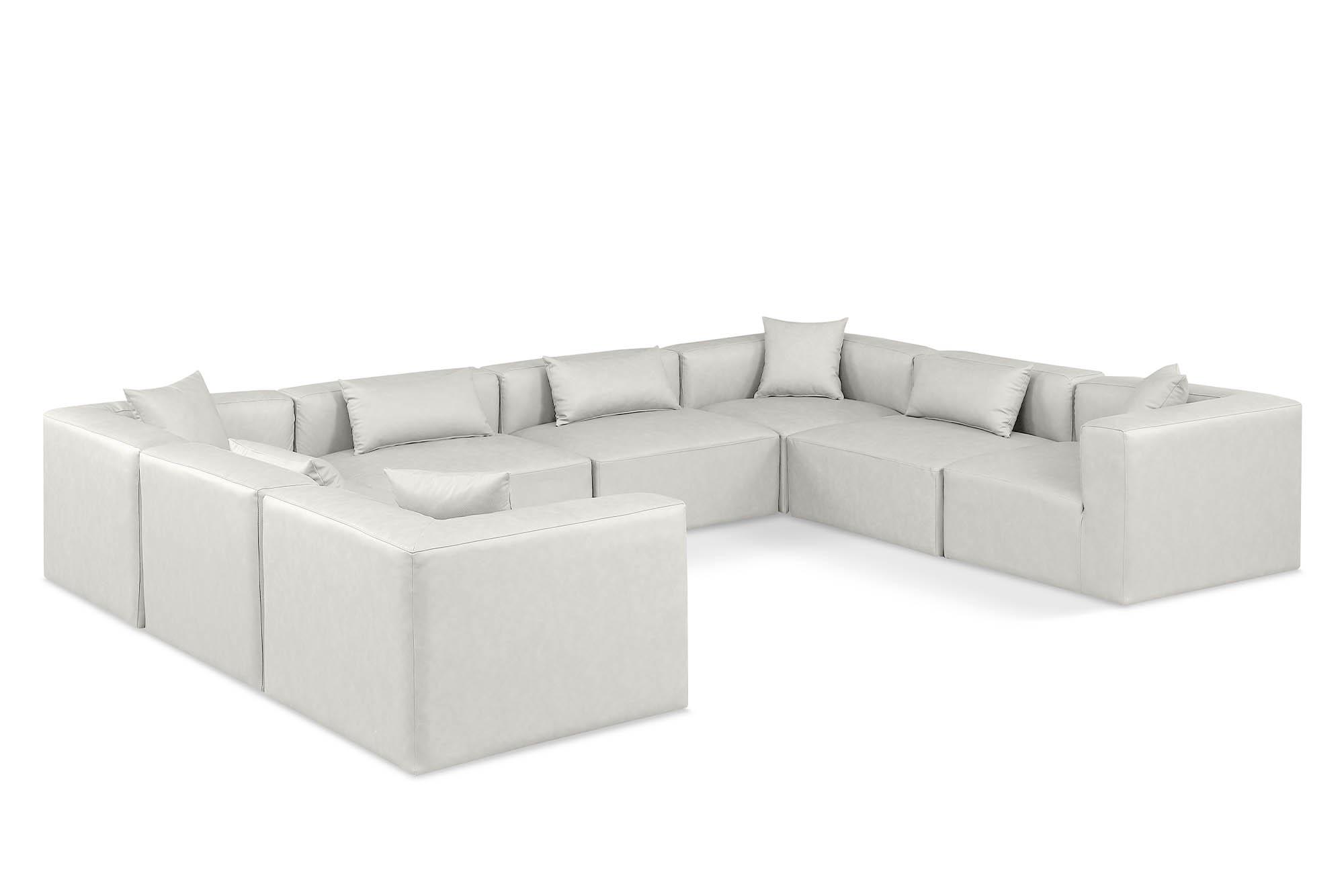 

    
Cream Faux Leather Modular Sectional CUBE 668Cream-Sec8A Meridian Contemporary
