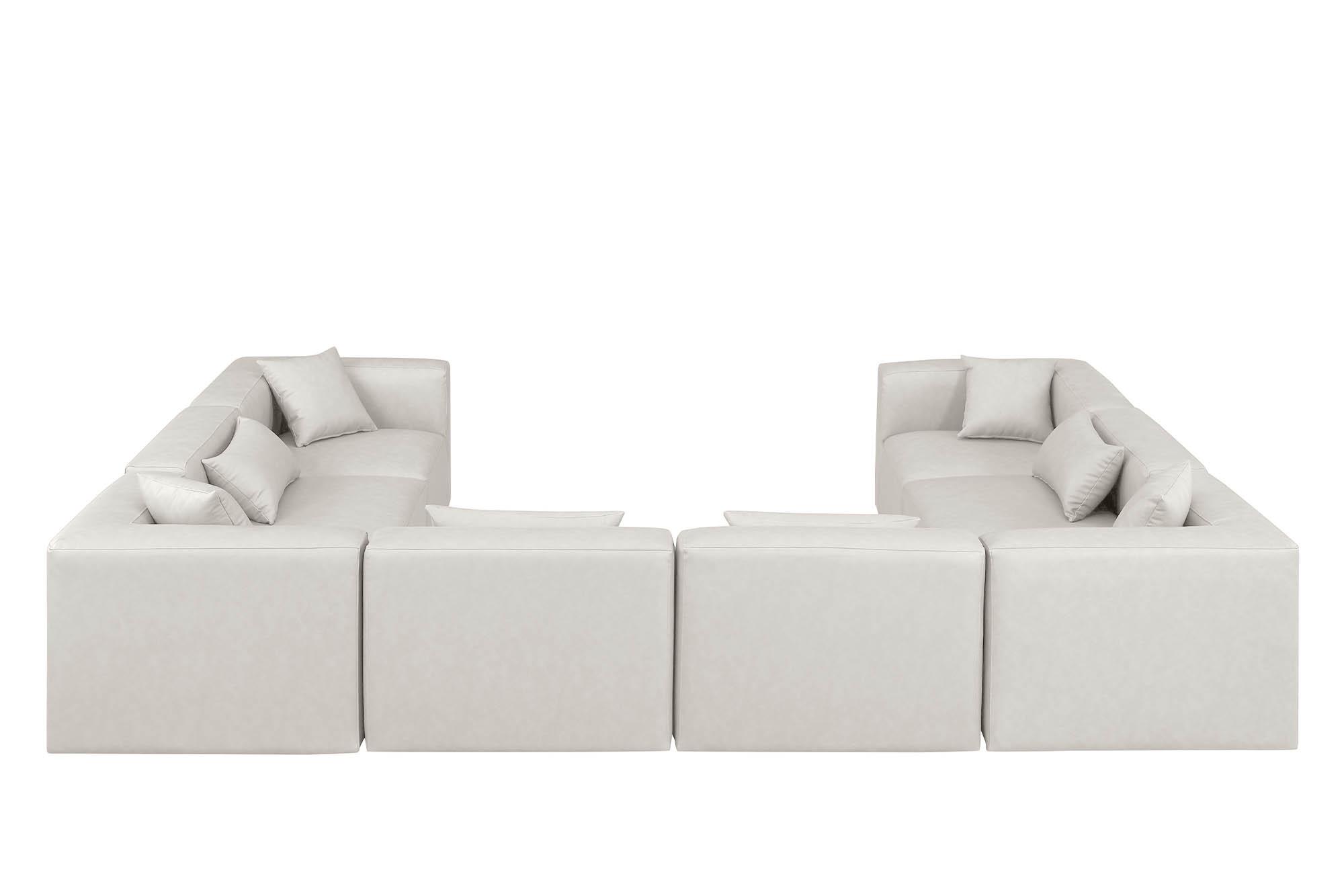 

        
Meridian Furniture CUBE 668Cream-Sec8A Modular Sectional Sofa Cream Faux Leather 094308317175
