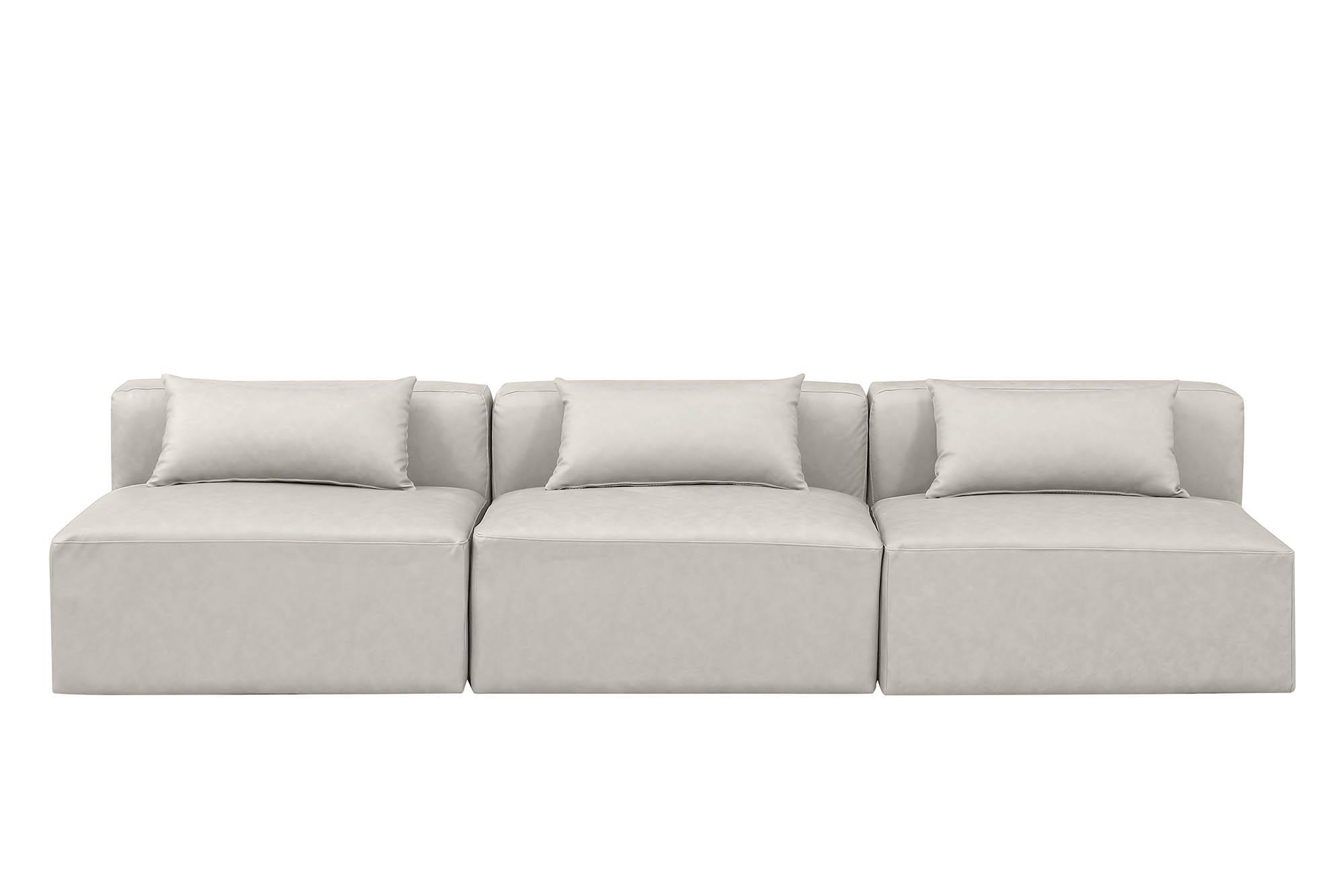 

        
Meridian Furniture CUBE 668Cream-S108A Modular Sofa Cream Faux Leather 094308317007
