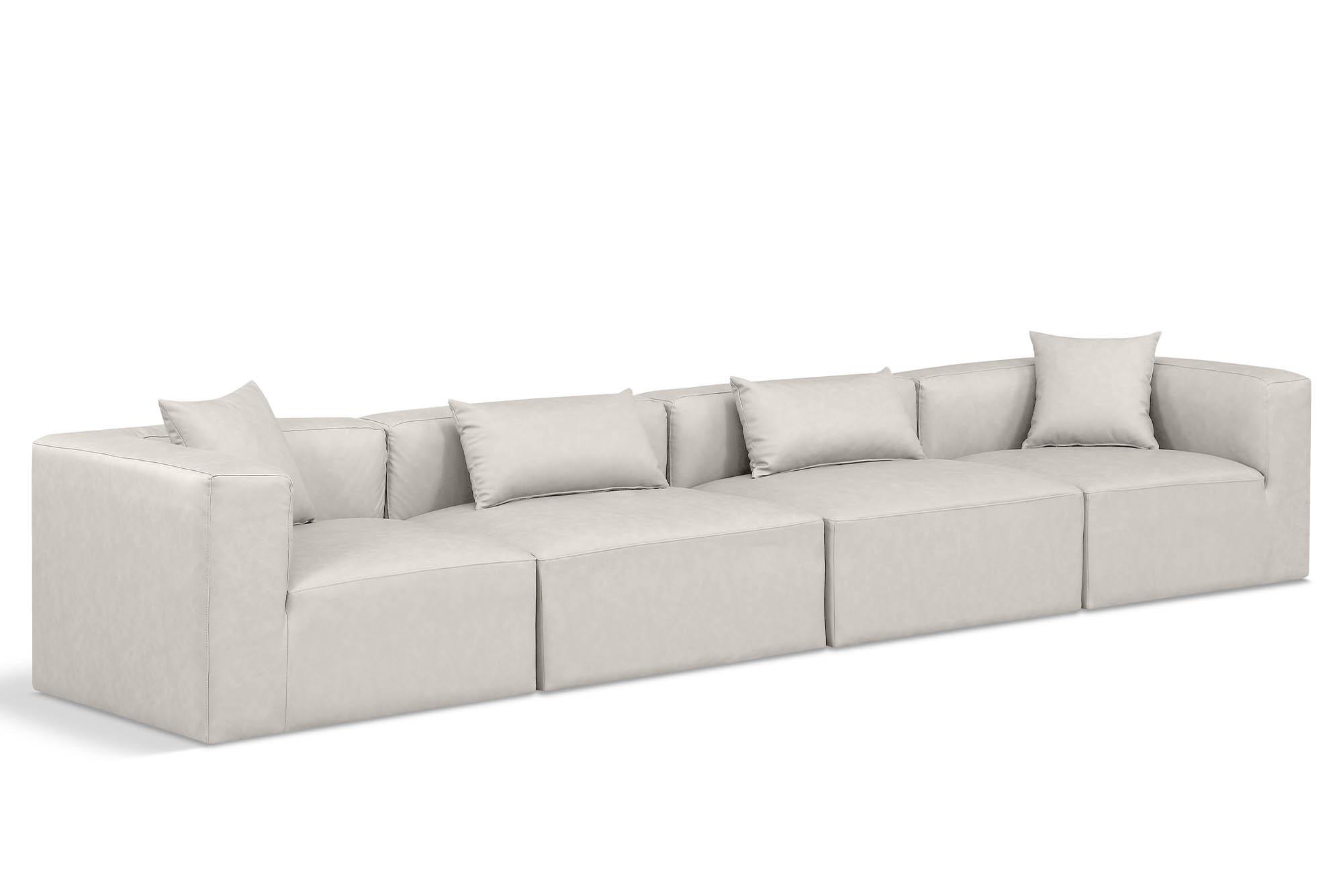 

    
Cream Faux Leather Modular Sofa CUBE 668Cream-S144B Meridian Contemporary
