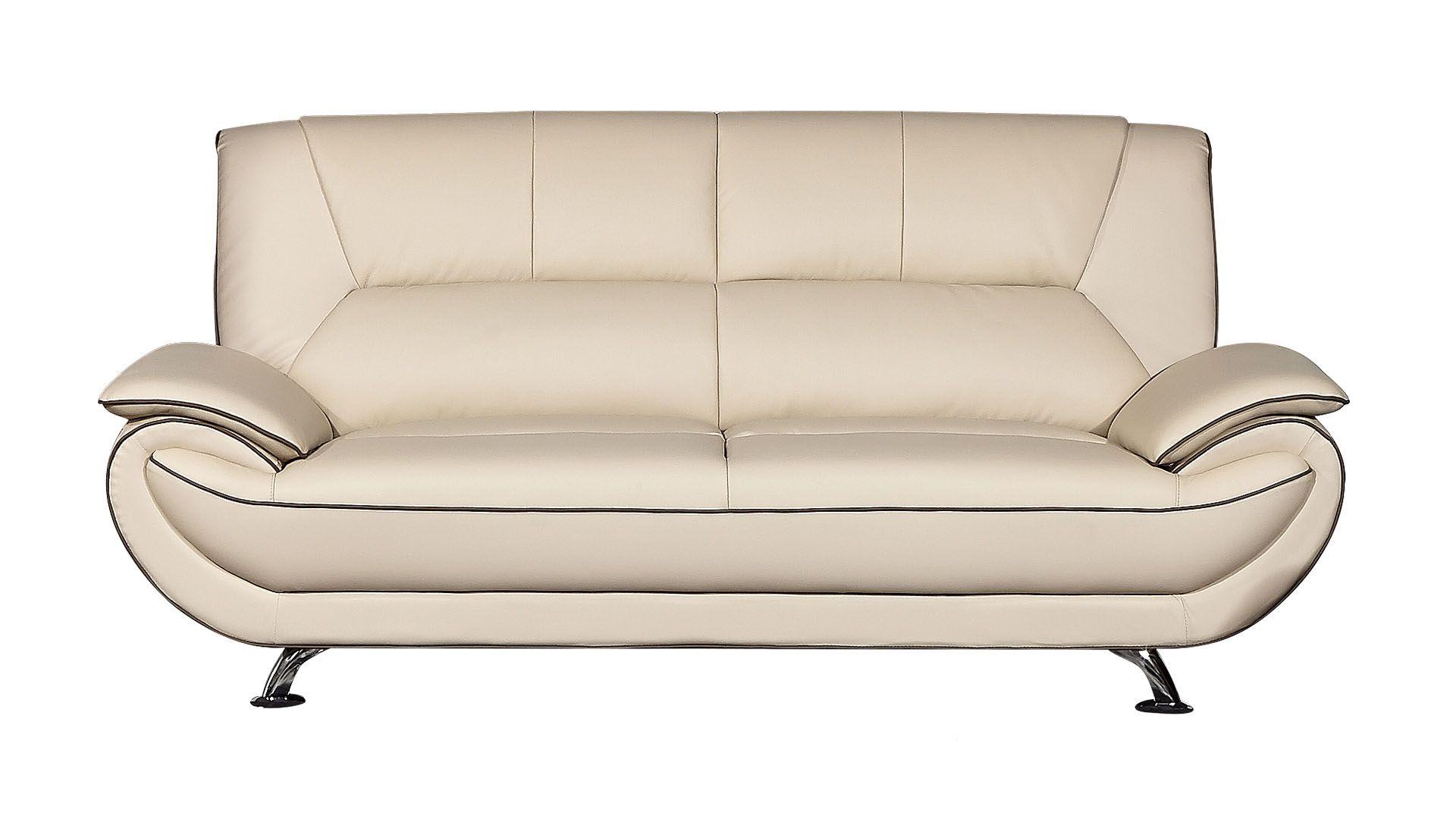 

    
Cream Genuine Leather Sofa Set 3P EK9608-CRM.TPE-SF American Eagle Modern
