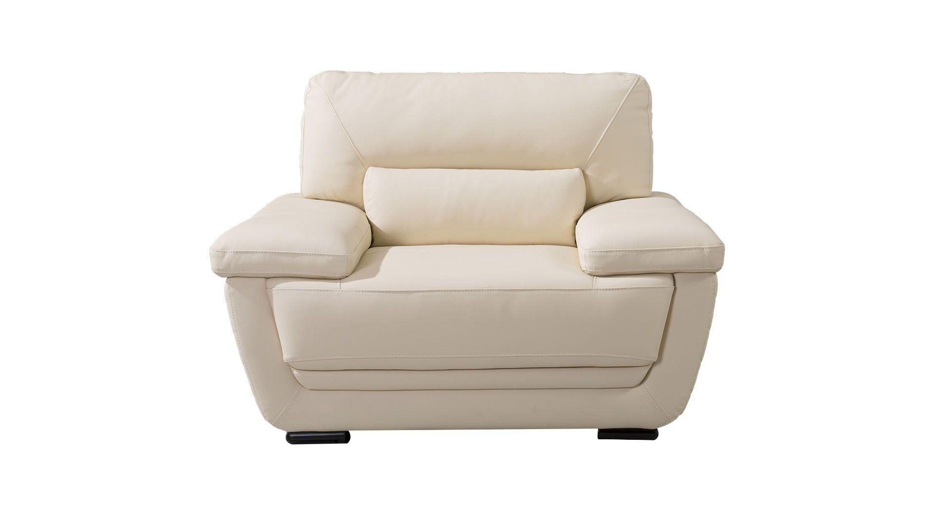 

    
EK019-CRM-Set-3 Cream Italian Leather Sofa Set 3Pc EK019-CRM American Eagle Contemporary Modern
