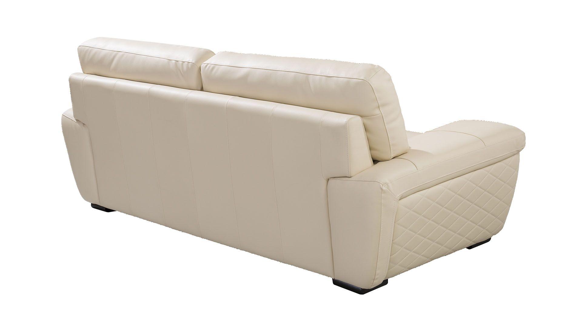 

                    
Buy Cream Italian Leather Sofa Set 3Pc EK019-CRM American Eagle Contemporary Modern
