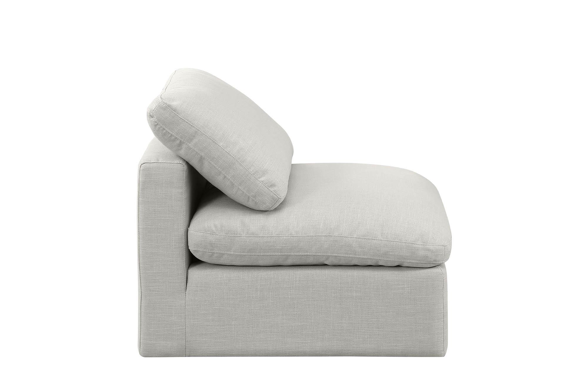 

        
Meridian Furniture INDULGE 141Cream-Armless Armless Chair Cream Linen 094308313252
