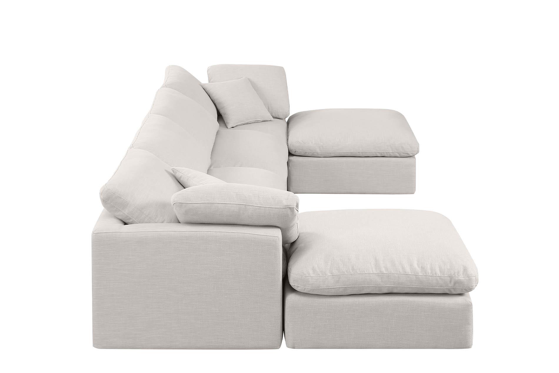 

        
Meridian Furniture INDULGE 141Cream-Sec6B Modular Sectional Cream Linen 094308313887
