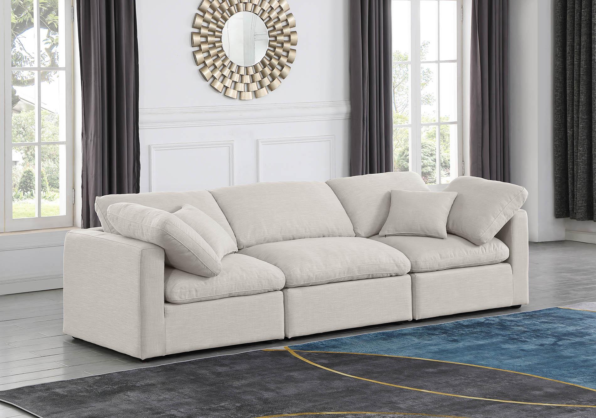 

    
Cream Linen Fabric Modular Sofa INDULGE 141Cream-S105 Meridian Contemporary
