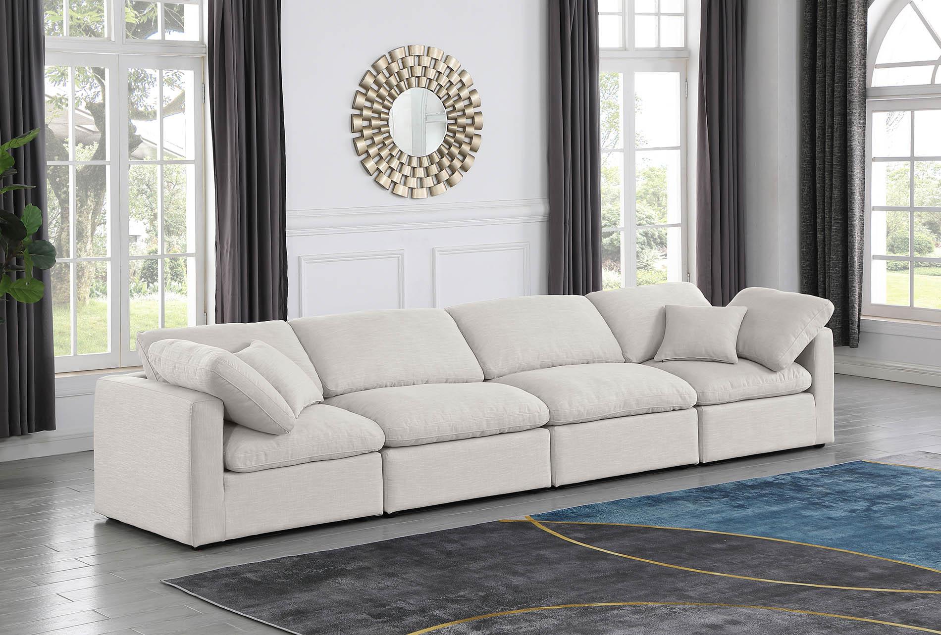 

    
Cream Linen Fabric Modular Sofa INDULGE 141Cream-S140 Meridian Contemporary

