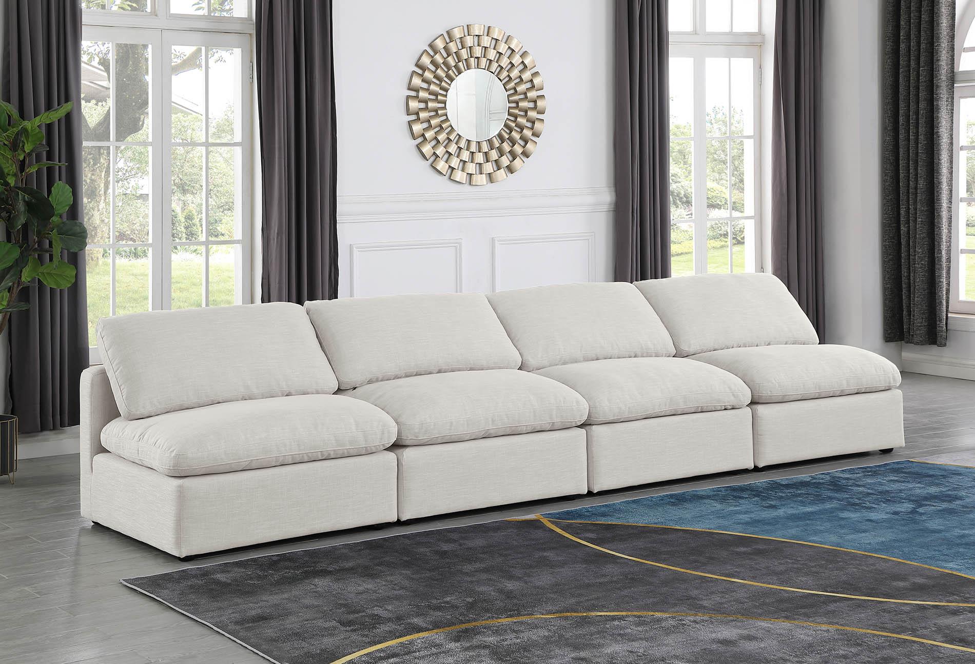 

    
Cream Linen Fabric Modular Sofa INDULGE 141Cream-S4 Meridian Contemporary
