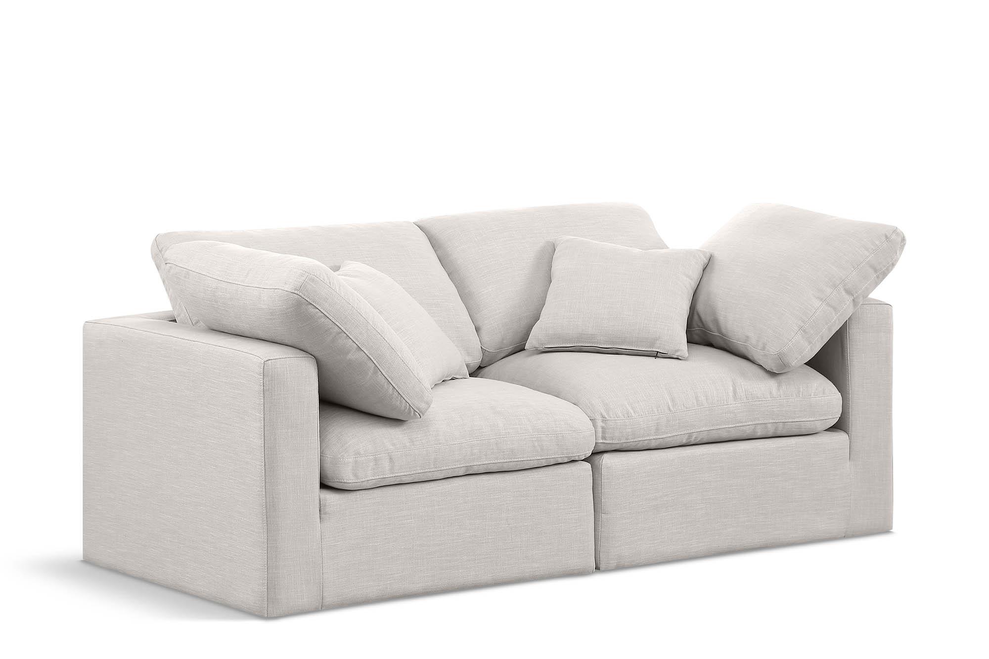 

    
Cream Linen Fabric Modular Sofa INDULGE 141Cream-S70 Meridian Contemporary
