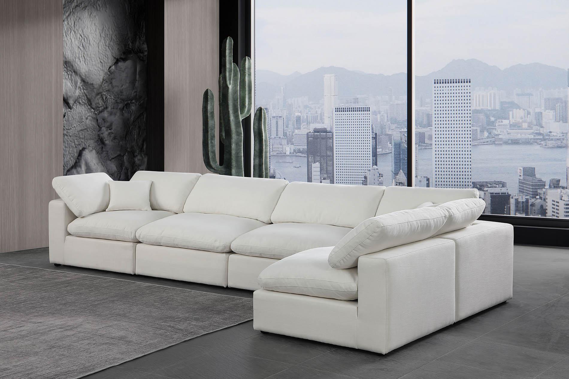 

        
Meridian Furniture 187Cream-Sec5D Modular Sectional Cream Linen 094308287379
