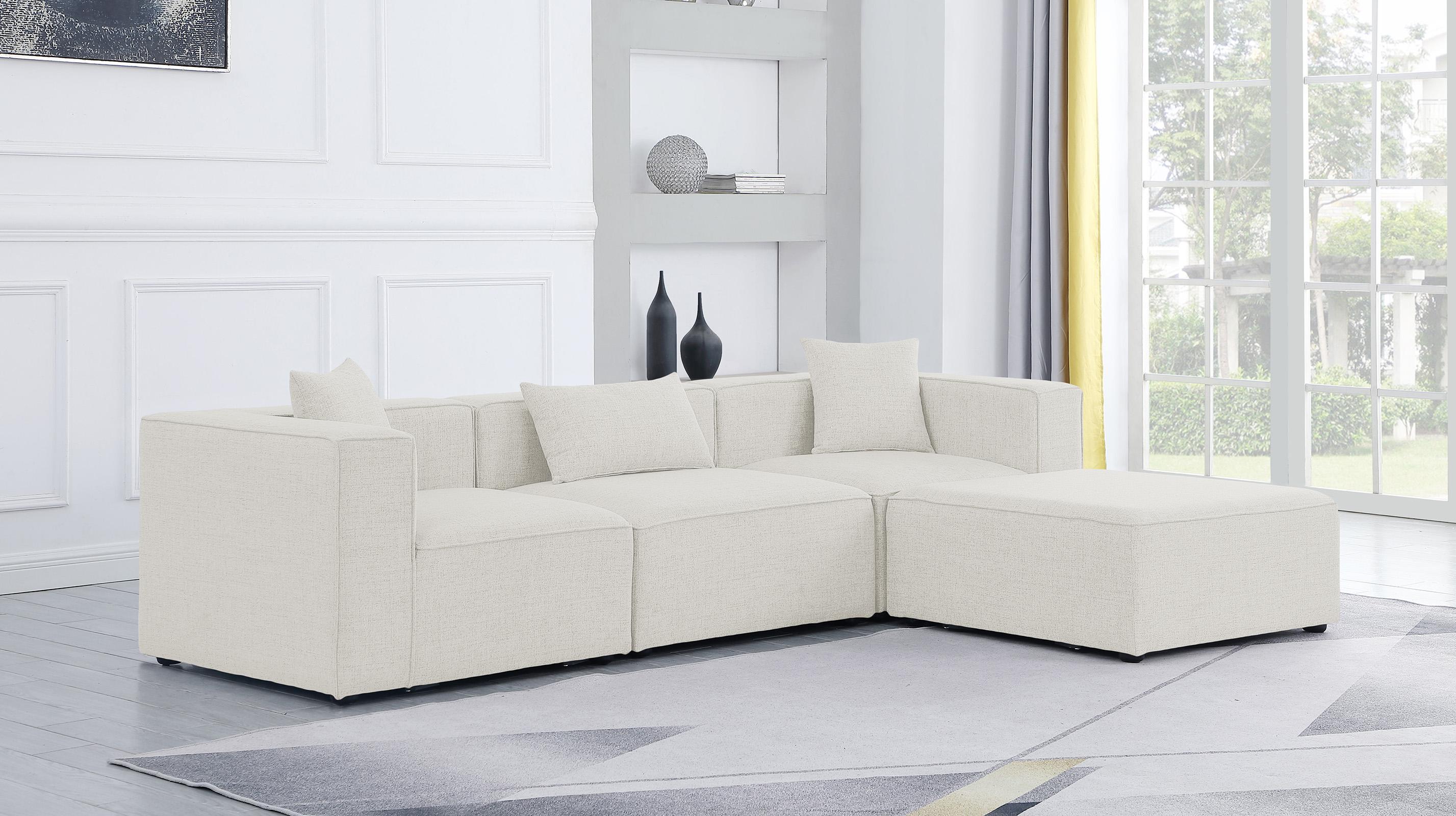 

        
Meridian Furniture CUBE 630Cream-Sec4A Modular Sectional Sofa Cream Linen 94308264110
