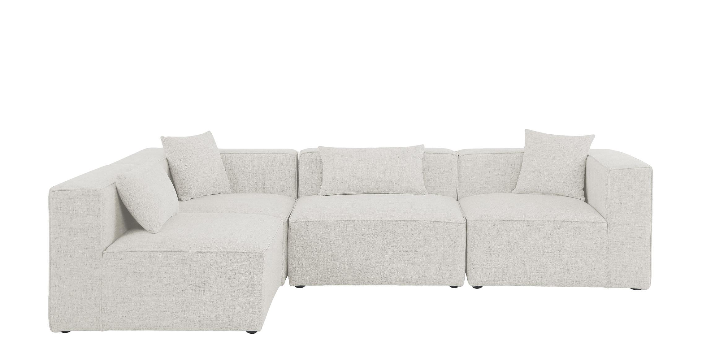 

    
630Cream-Sec4B Meridian Furniture Modular Sectional Sofa
