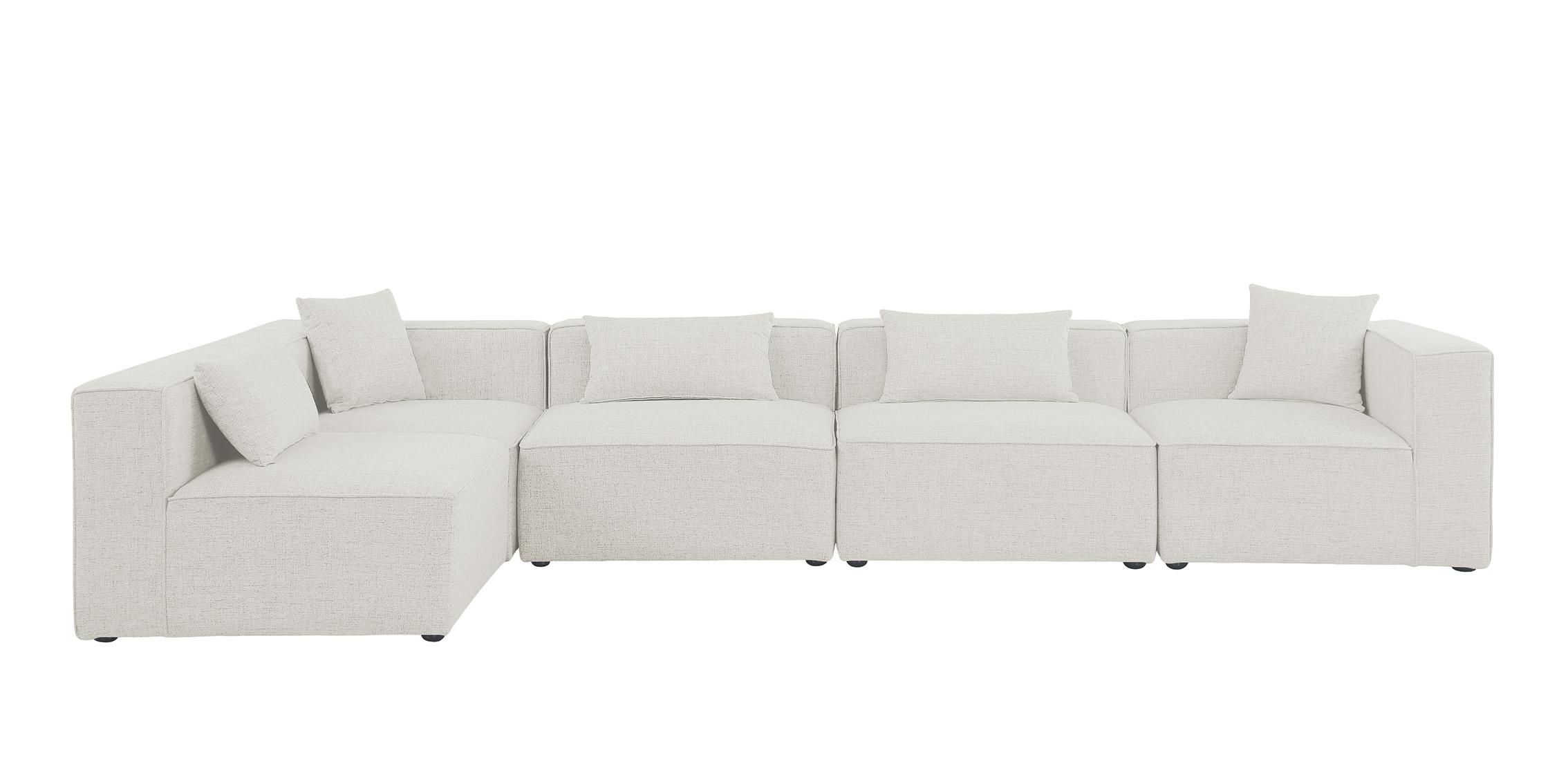 

    
630Cream-Sec5D Meridian Furniture Modular Sectional Sofa
