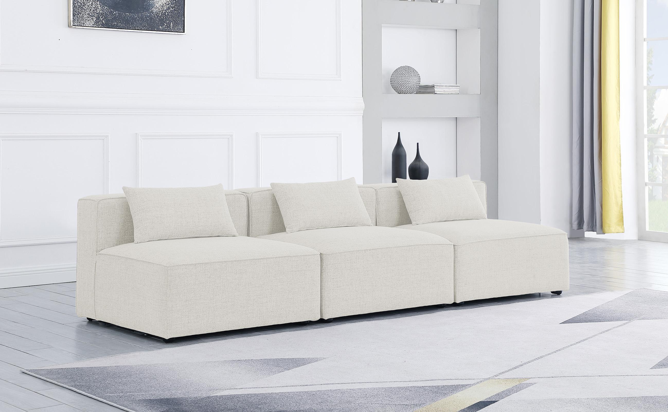 

    
CREAM Linen Modular Sofa CUBE 630Cream-S108A Meridian Contemporary Modern

