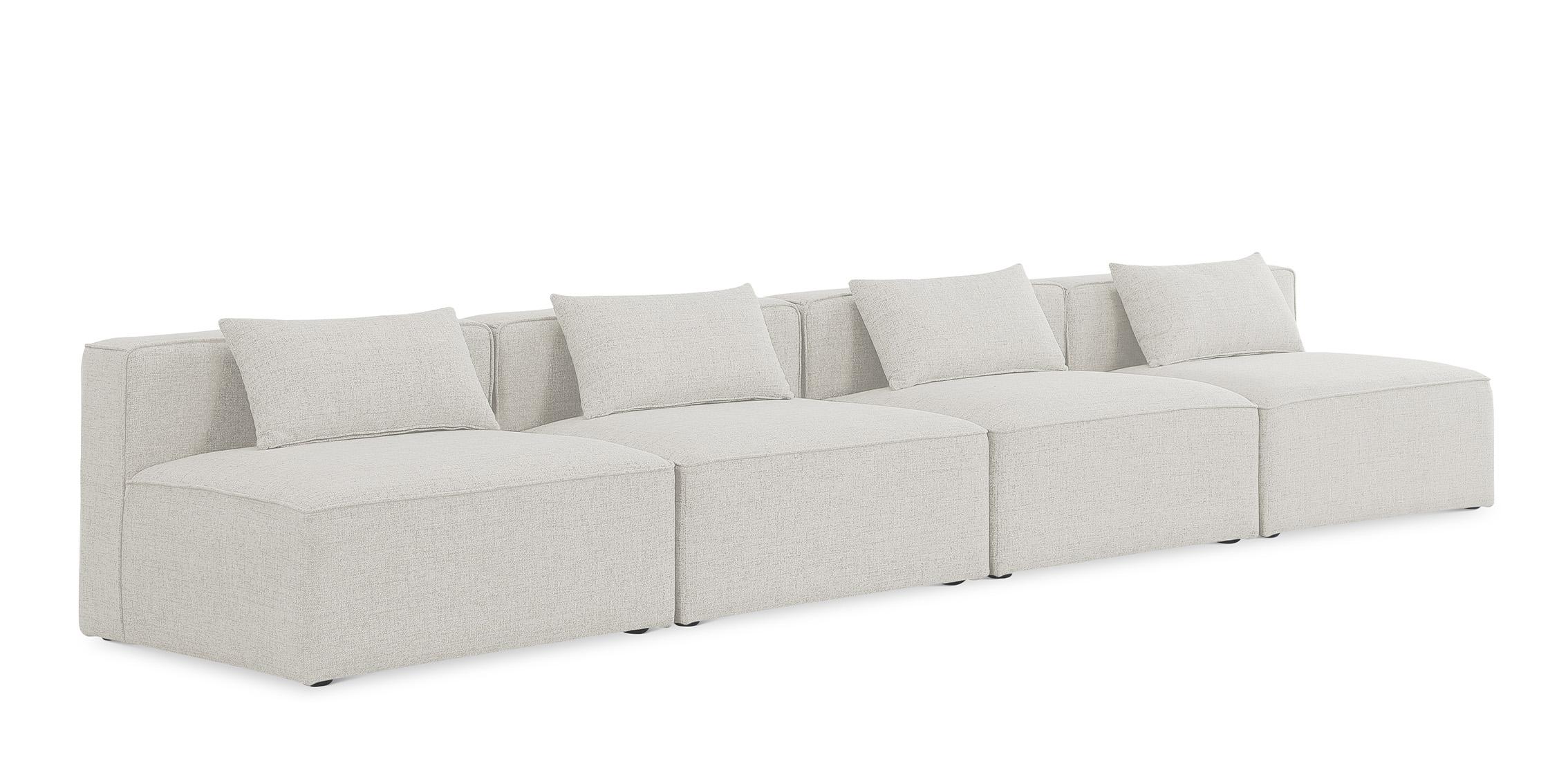 Contemporary, Modern Modular Sofa CUBE 630Cream-S144A 630Cream-S144A in Cream Linen