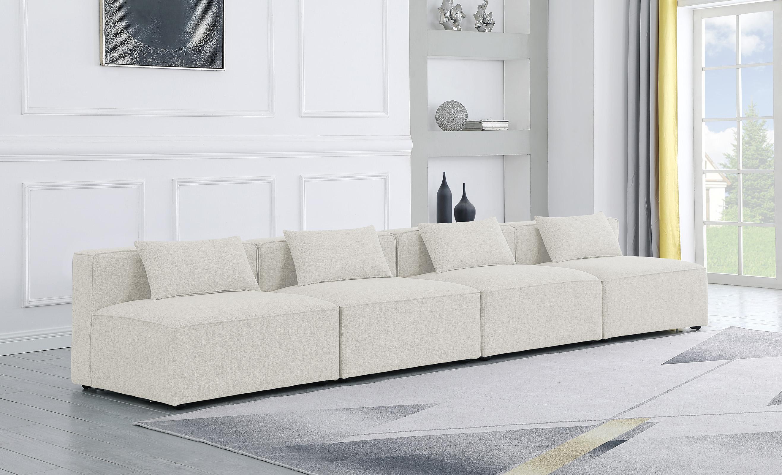

    
CREAM Linen Modular Sofa CUBE 630Cream-S144A Meridian Contemporary Modern
