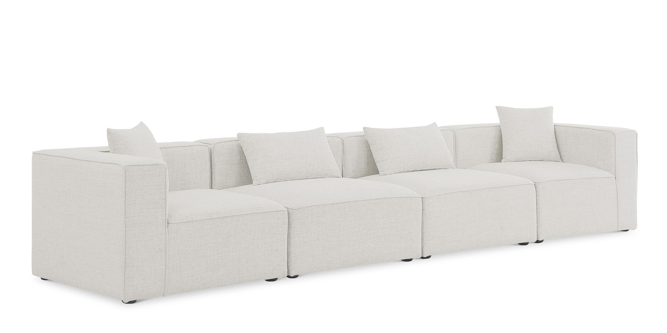 Contemporary, Modern Modular Sofa CUBE 630Cream-S144B 630Cream-S144B in Cream Linen