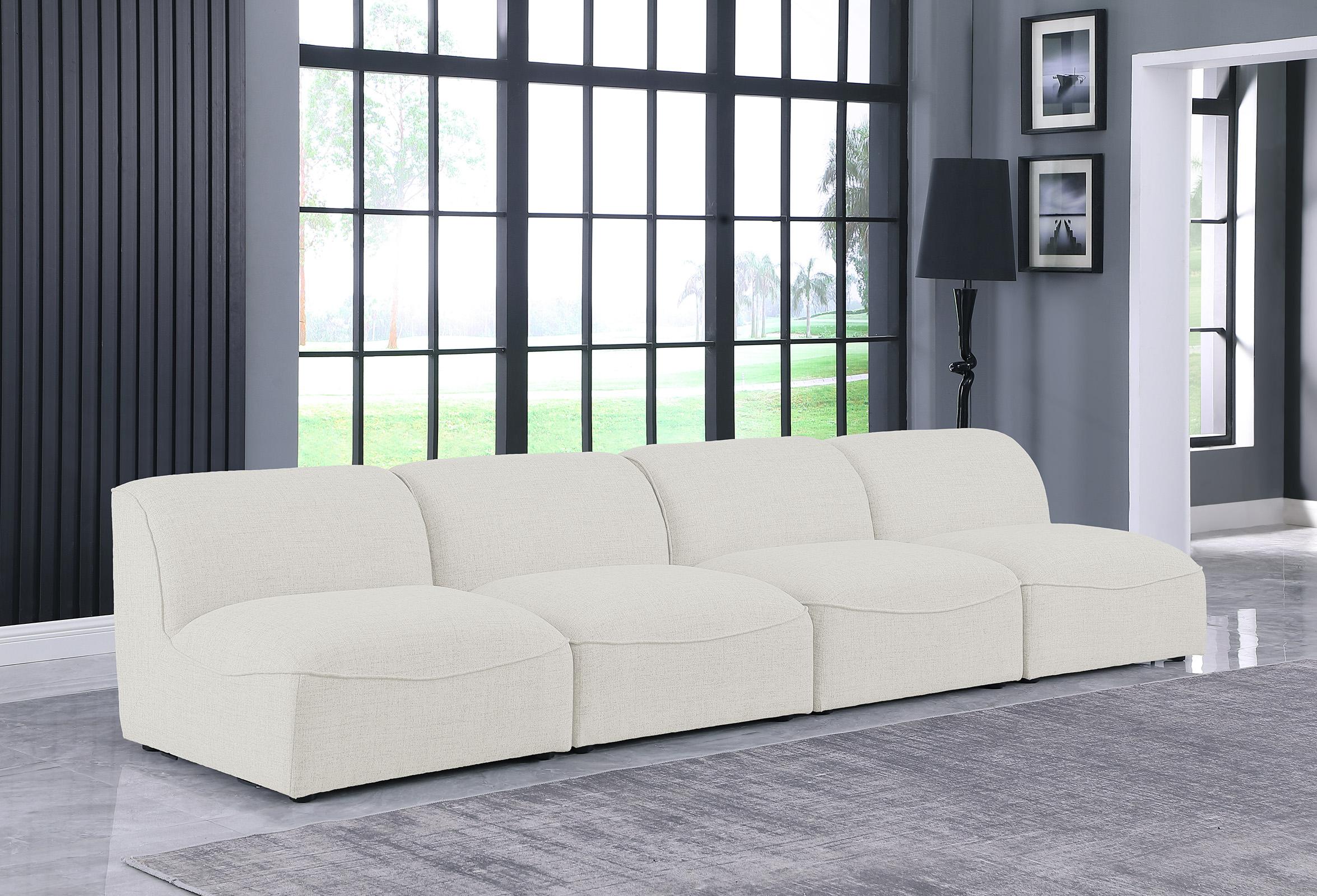 

    
Cream Linen Modular Sofa MIRAMAR 683Cream-S132 Meridian Contemporary Modern
