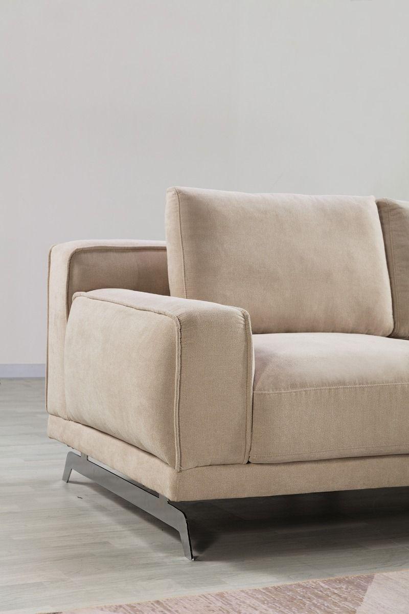 

    
Cream Linen Right Sitting Sectional Sofa Set AE-L551R American Eagle Modern
