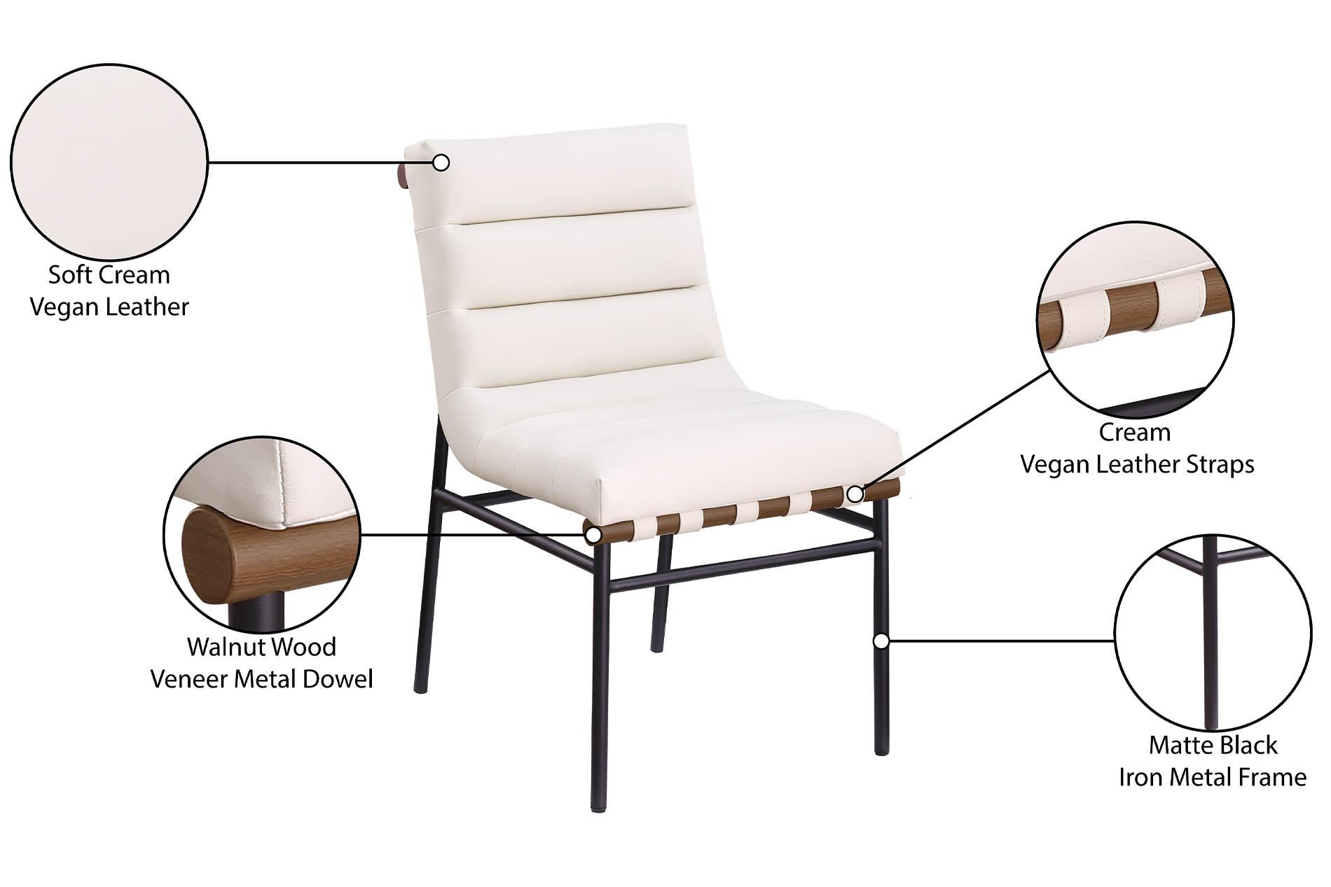 

        
Meridian Furniture 577Cream-C Dining Chair Set Cream Faux Leather 094308328447
