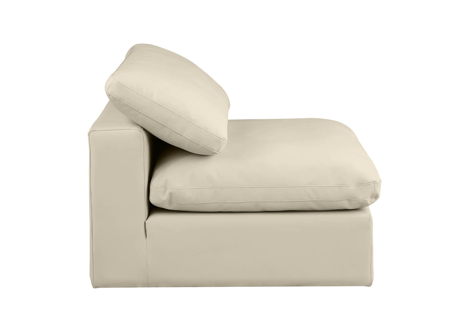 

        
Meridian Furniture 188Cream-Armless Modular Armless Chair Cream Faux Leather 094308284507
