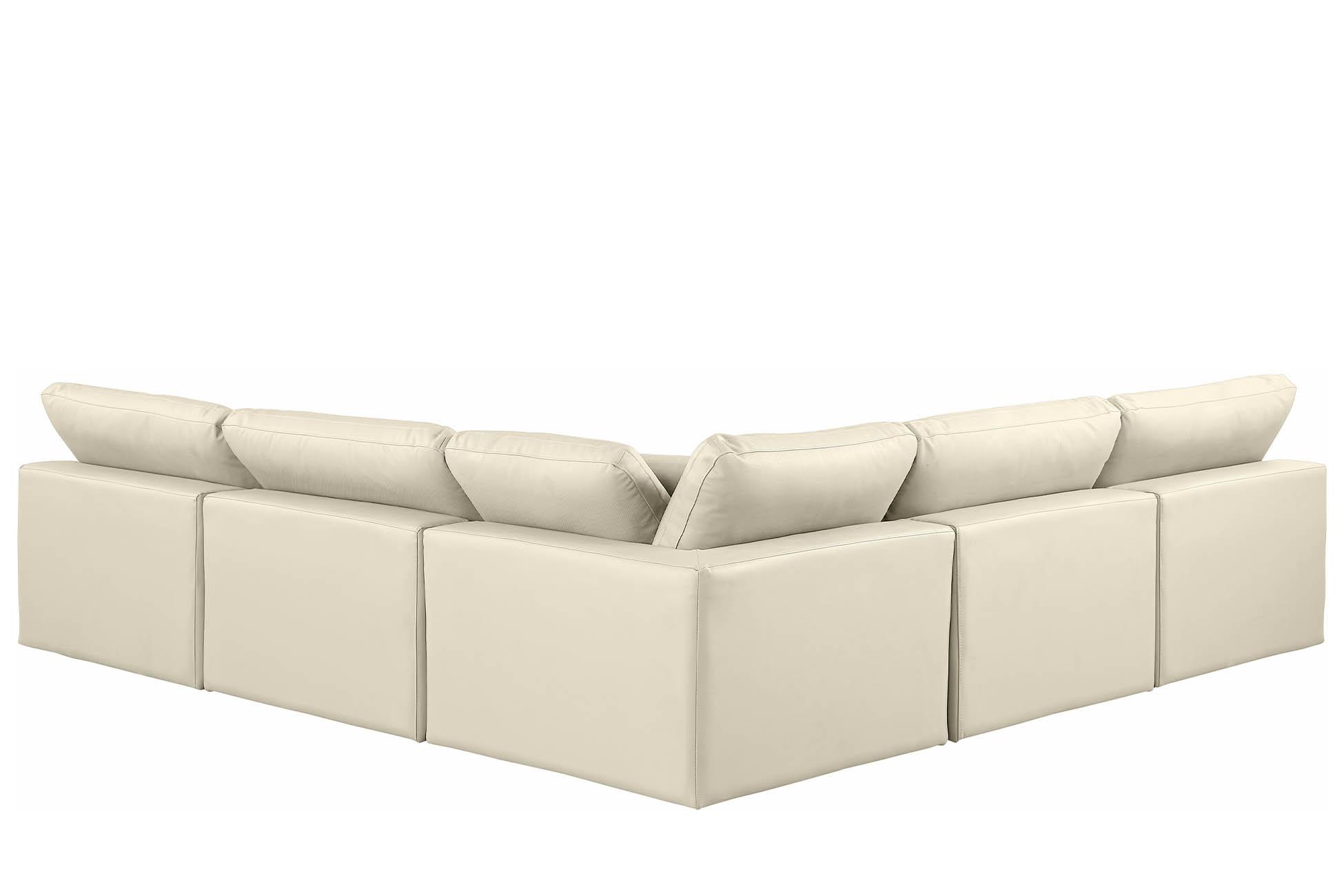 

        
Meridian Furniture 188Cream-Sec5B Modular Sectional Cream Faux Leather 094308288307
