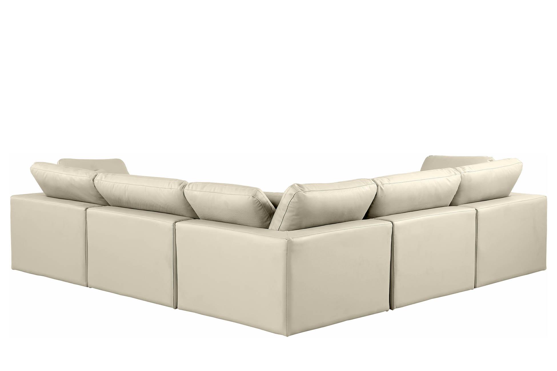 

        
Meridian Furniture 188Cream-Sec5C Modular Sectional Cream Faux Leather 094308288314
