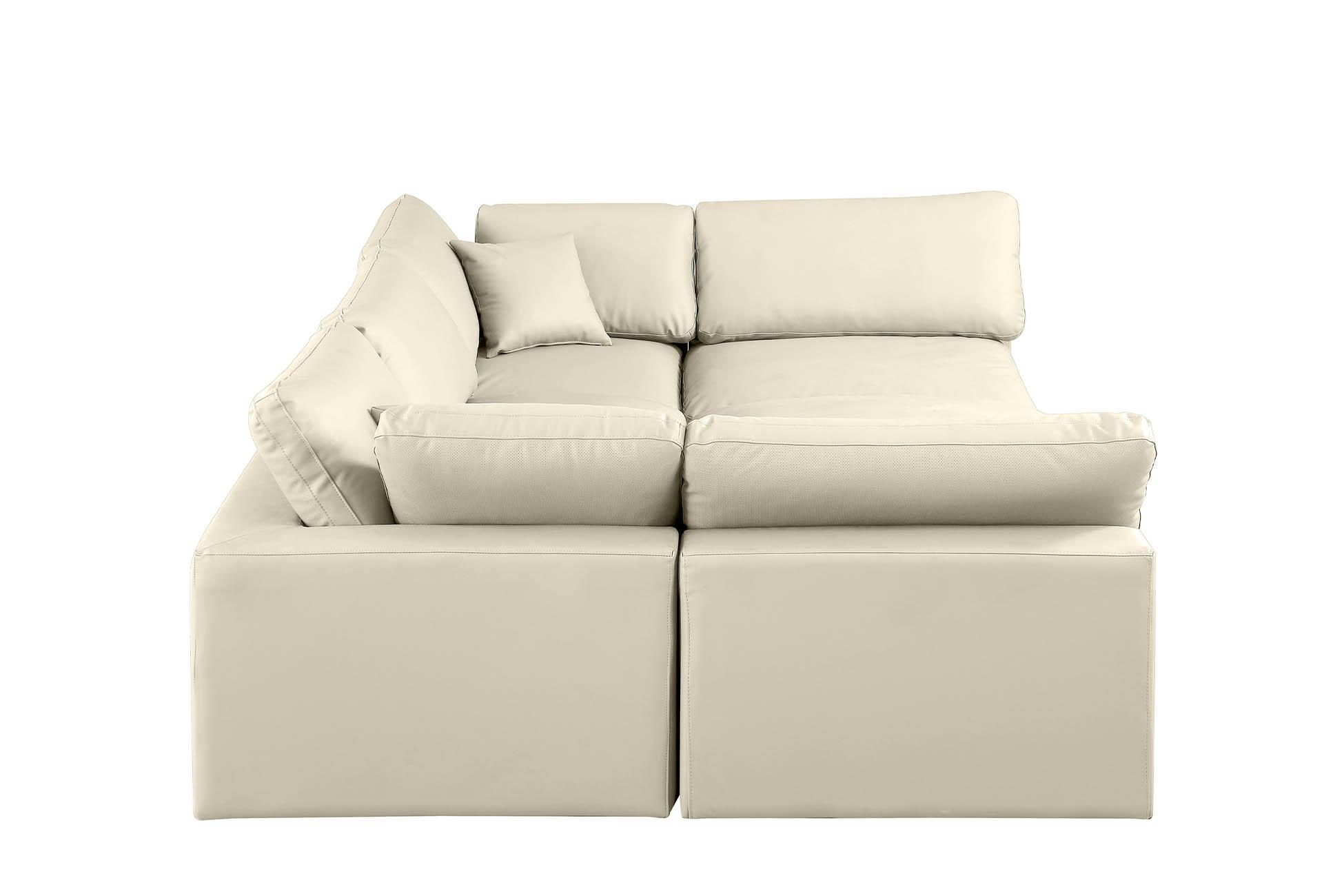 

        
Meridian Furniture 188Cream-Sec6C Modular Sectional Cream Faux Leather 094308288352
