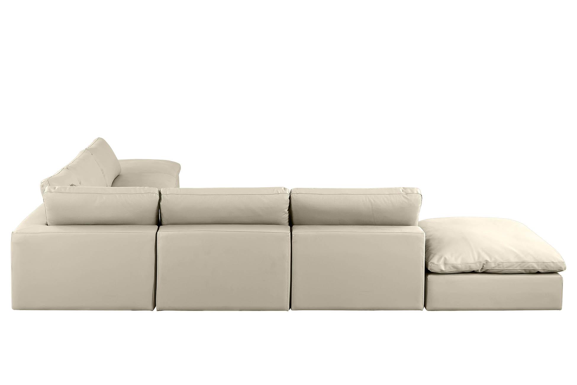 

        
Meridian Furniture 188Cream-Sec7C Modular Sectional Cream Faux Leather 094308293370
