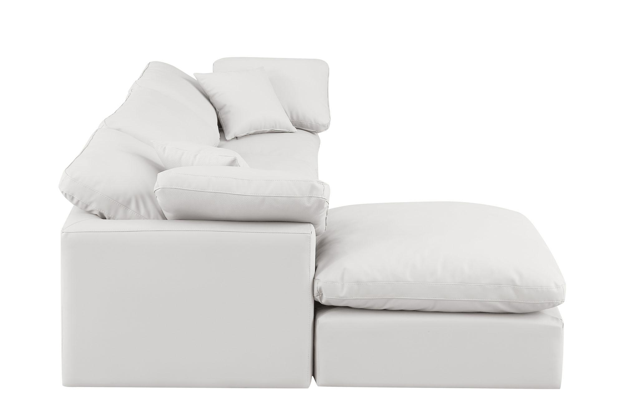 

        
Meridian Furniture INDULGE 146Cream-Sec4A Modular Sectional Sofa Cream Faux Leather 094308314952
