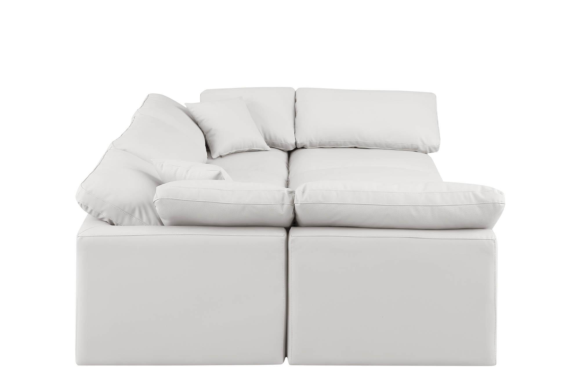 

        
Meridian Furniture INDULGE 146Cream-Sec6C Modular Sectional Sofa Cream Faux Leather 094308315034
