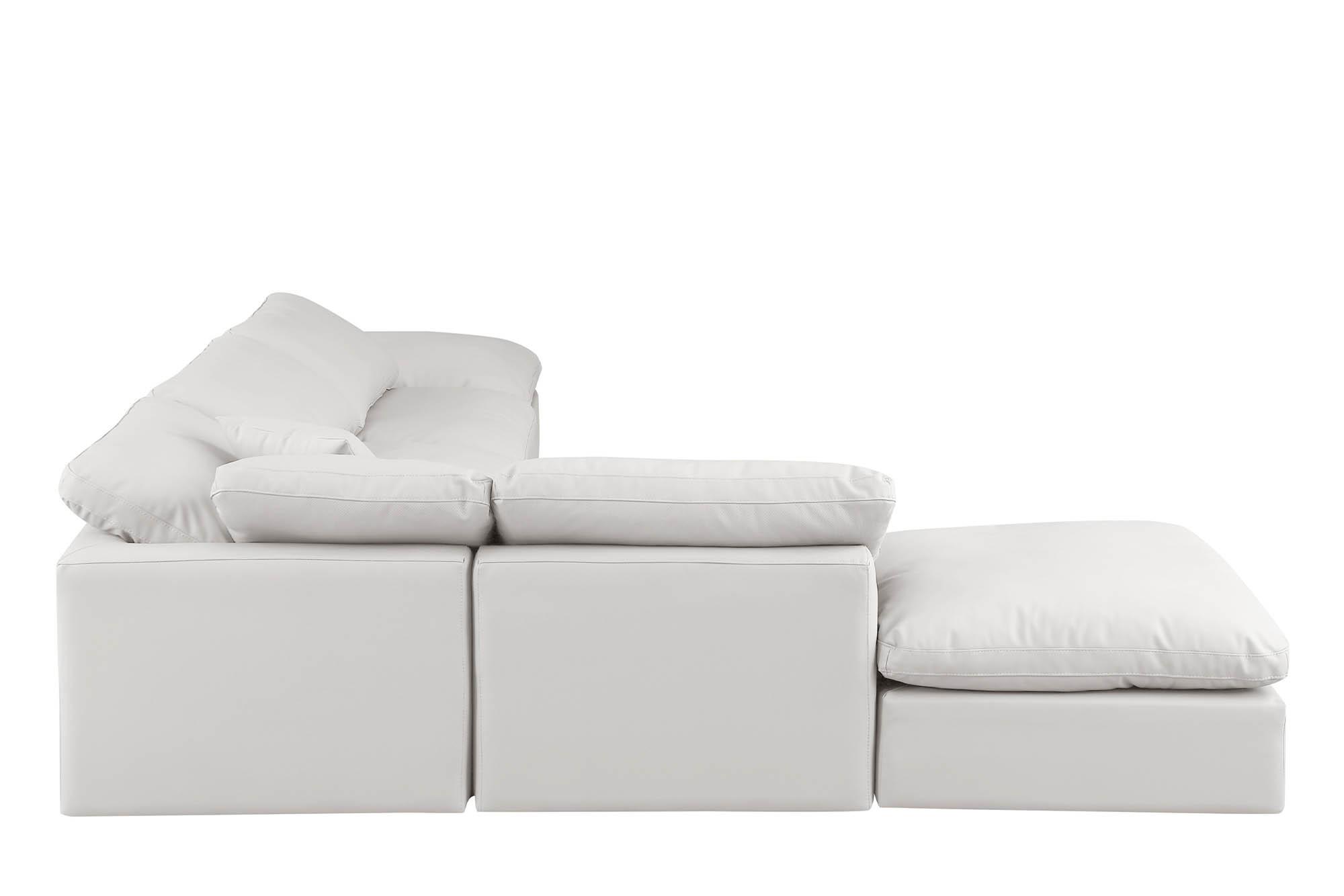 

        
Meridian Furniture INDULGE 146Cream-Sec6E Modular Sectional Sofa Cream Faux Leather 094308321622
