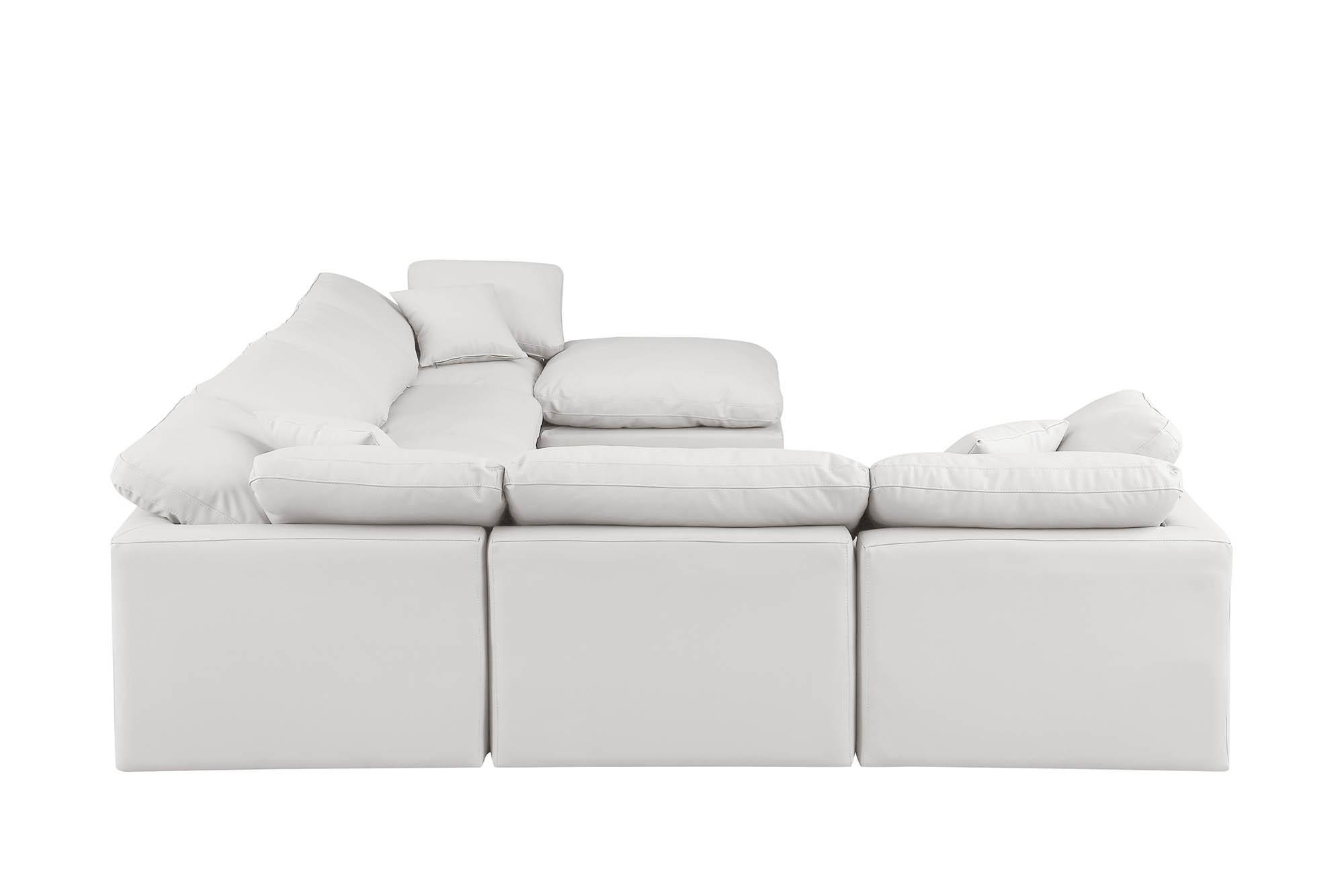 

        
Meridian Furniture INDULGE 146Cream-Sec7A Modular Sectional Sofa Cream Faux Leather 094308315058

