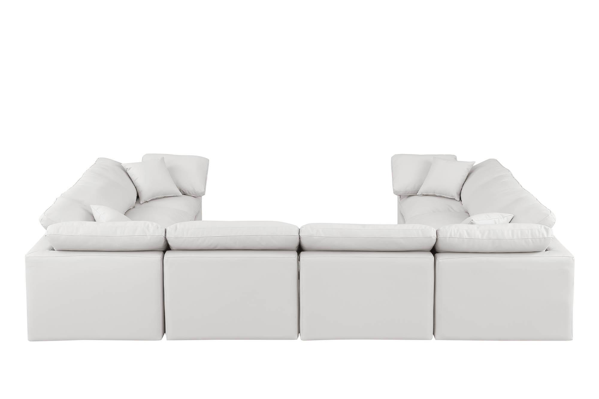 

        
Meridian Furniture INDULGE 146Cream-Sec8A Modular Sectional Sofa Cream Faux Leather 094308315072
