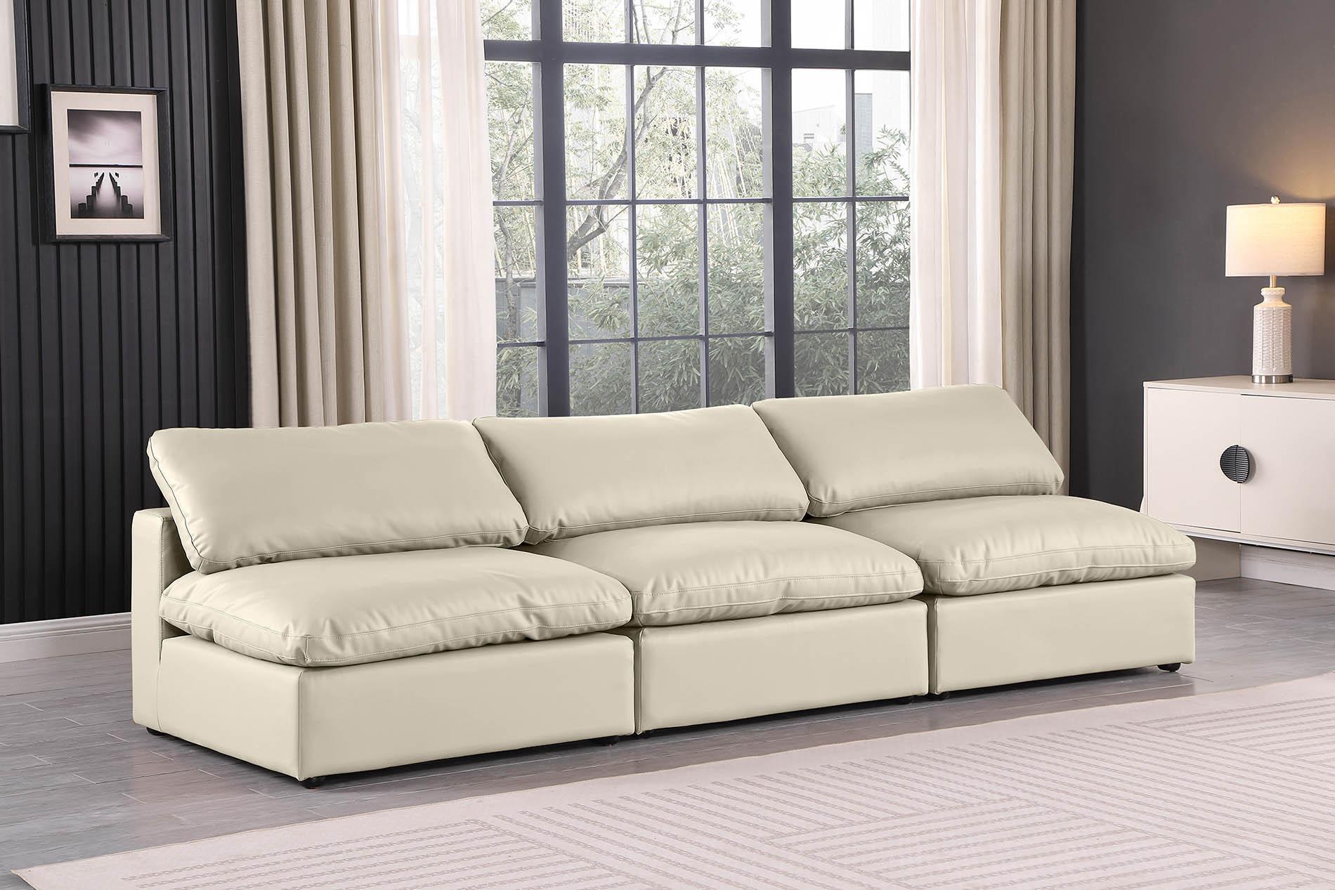 

    
Cream Vegan Leather Modular Sofa COMFY 188Cream-S117 Meridian Contemporary

