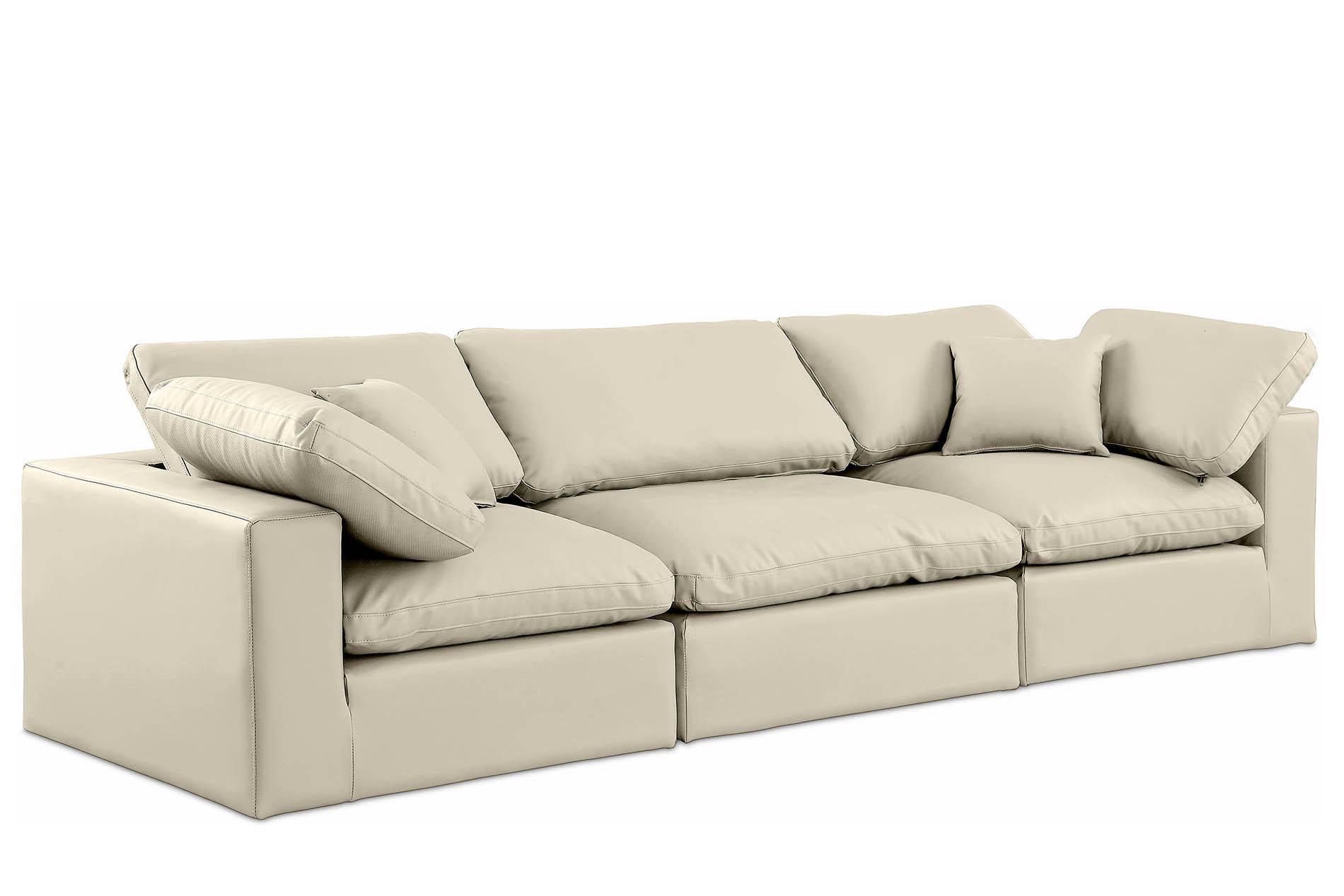 

    
Cream Vegan Leather Modular Sofa COMFY 188Cream-S119 Meridian Contemporary
