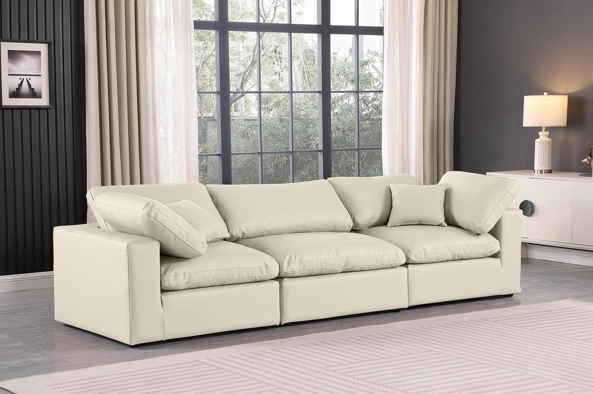 

    
Cream Vegan Leather Modular Sofa COMFY 188Cream-S119 Meridian Contemporary
