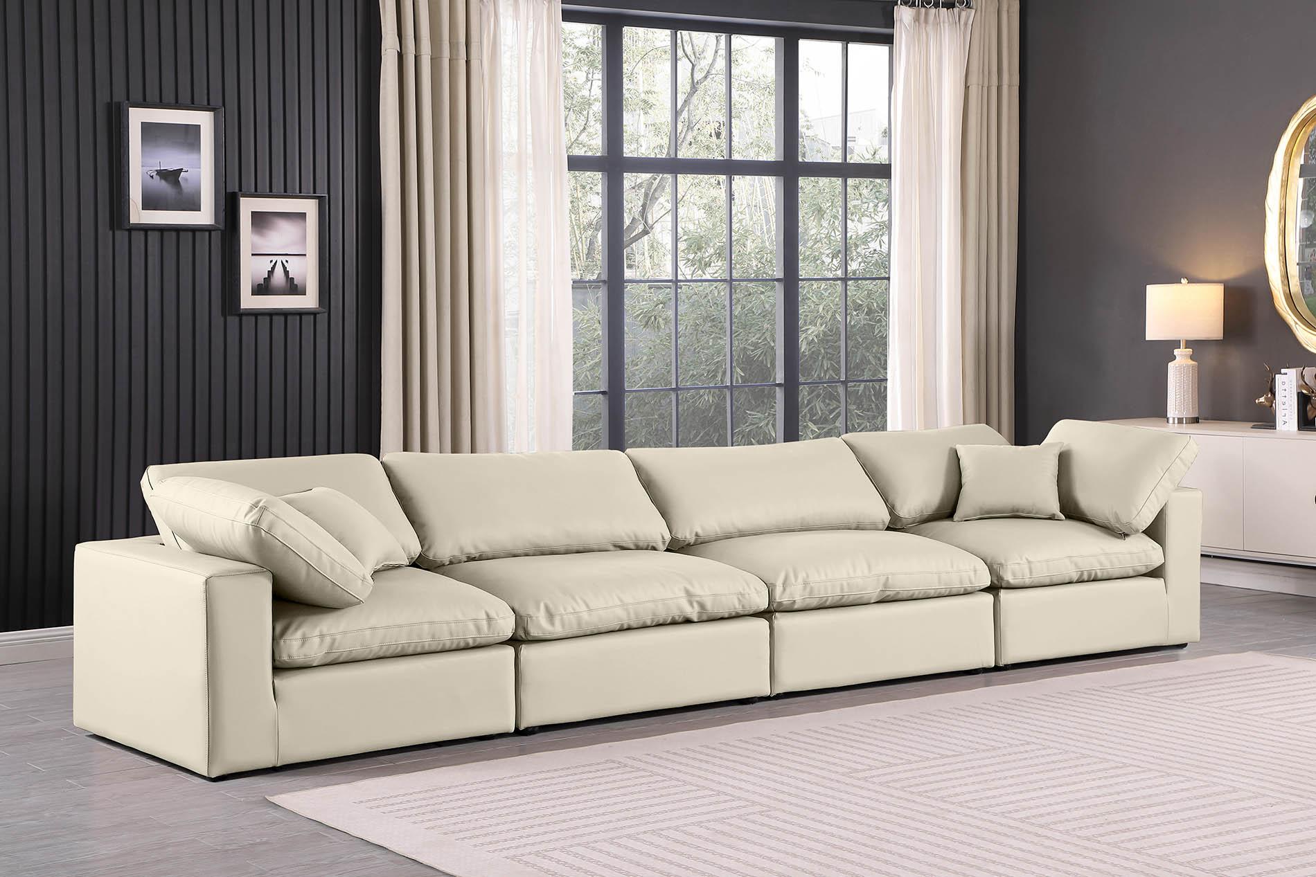 

    
Cream Vegan Leather Modular Sofa COMFY 188Cream-S158 Meridian Contemporary
