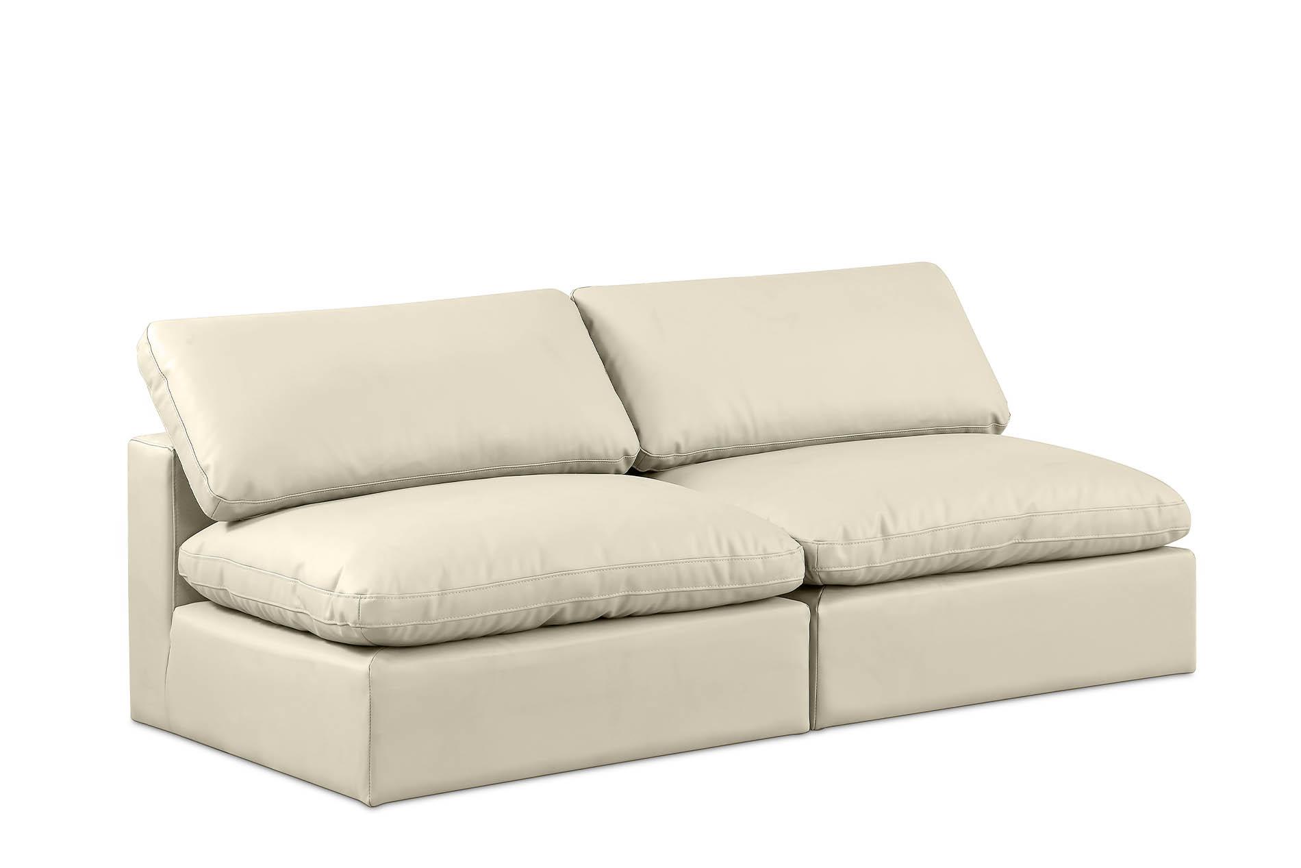 Contemporary, Modern Modular Sofa 188Cream-S78 188Cream-S78 in Cream Faux Leather