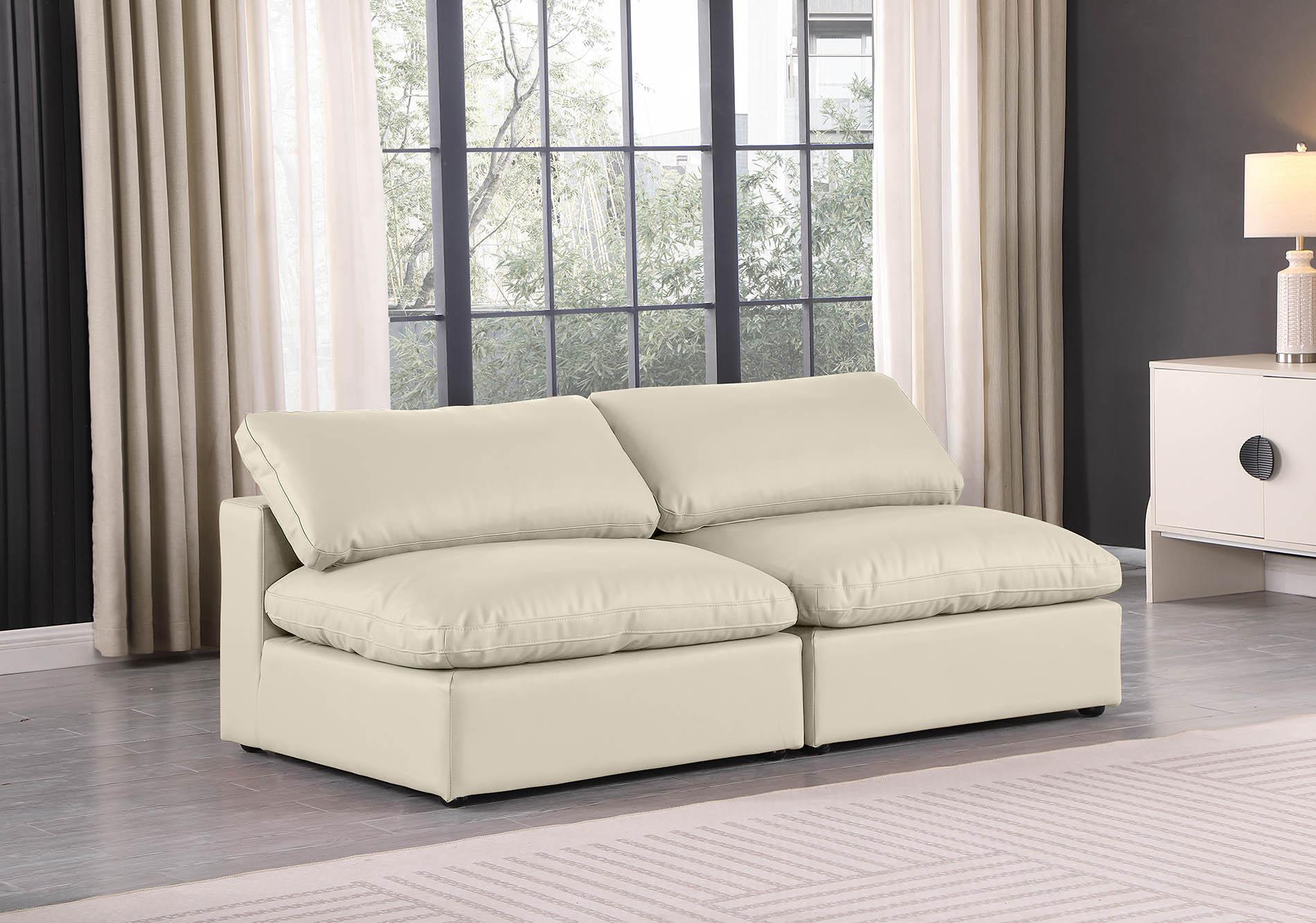 

    
Cream Vegan Leather Modular Sofa COMFY 188Cream-S78 Meridian Contemporary
