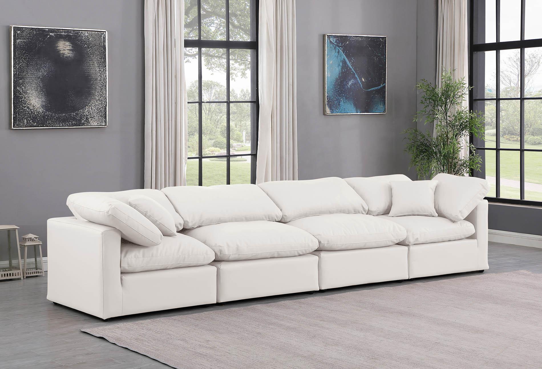 

    
Cream Vegan Leather Modular Sofa INDULGE 146Cream-S140 Meridian Modern
